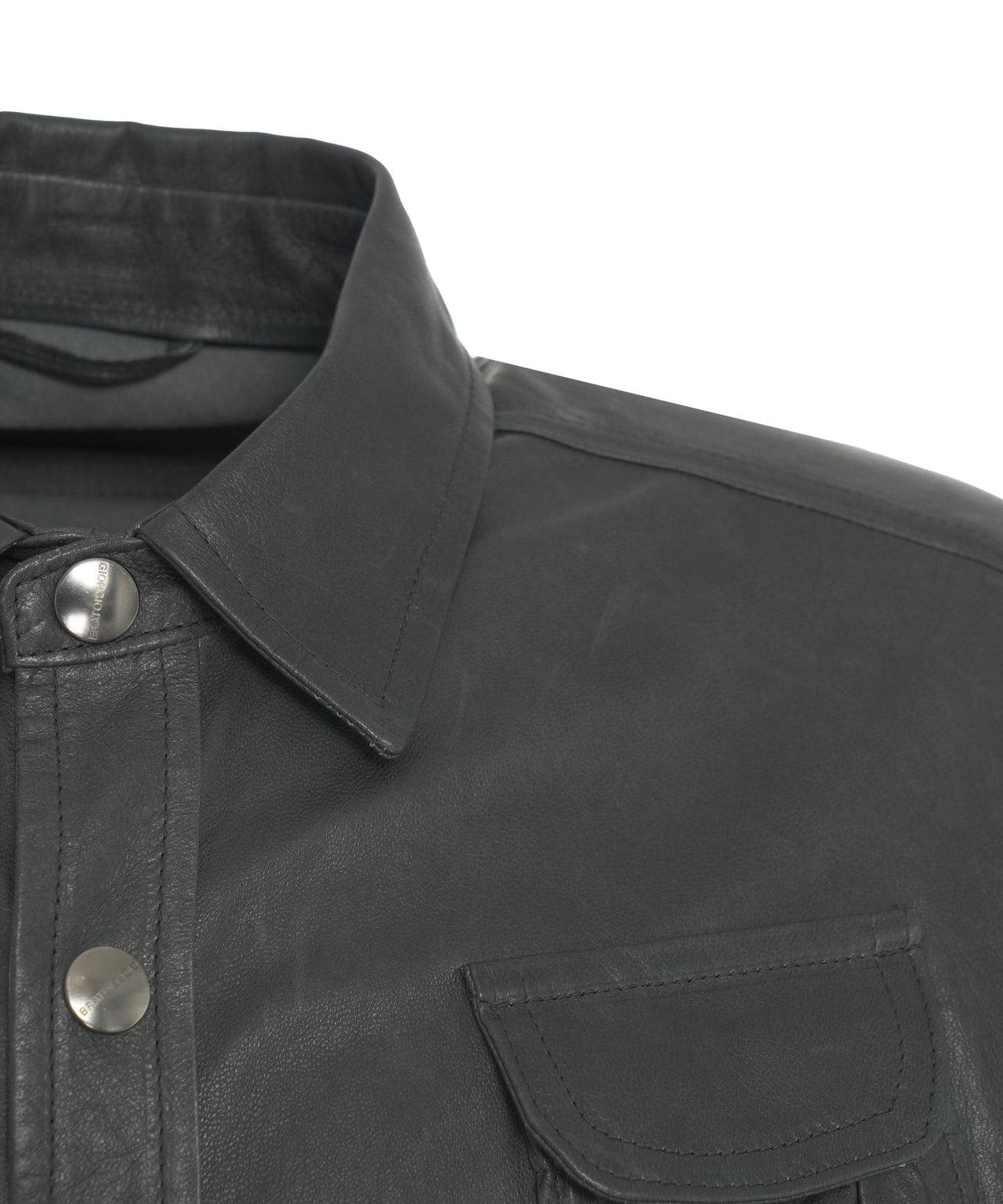 Leather overshirt Product Image