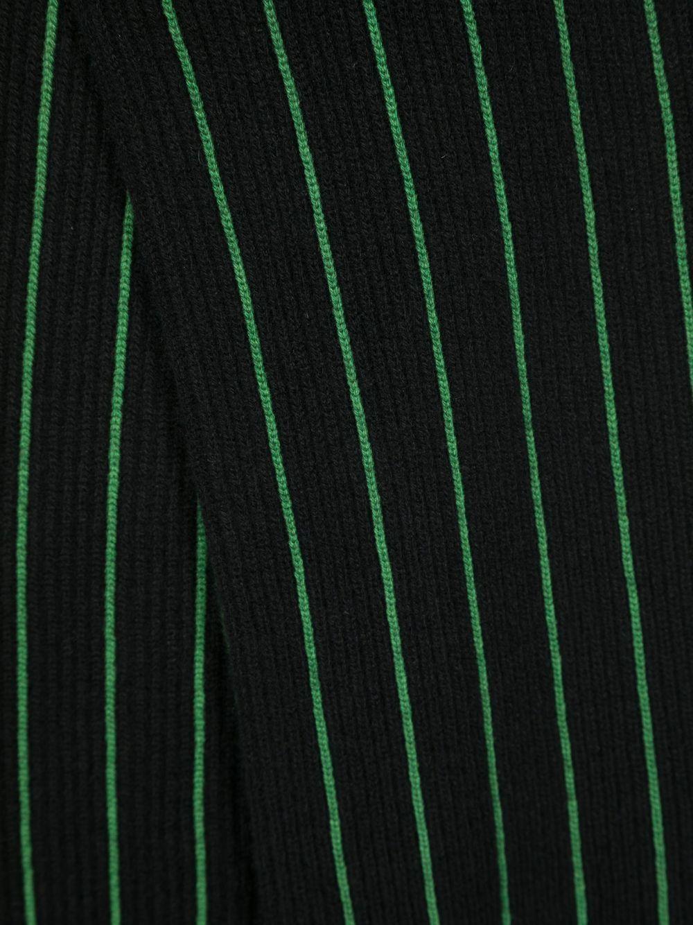 stripe-print logo-crest scarf Product Image