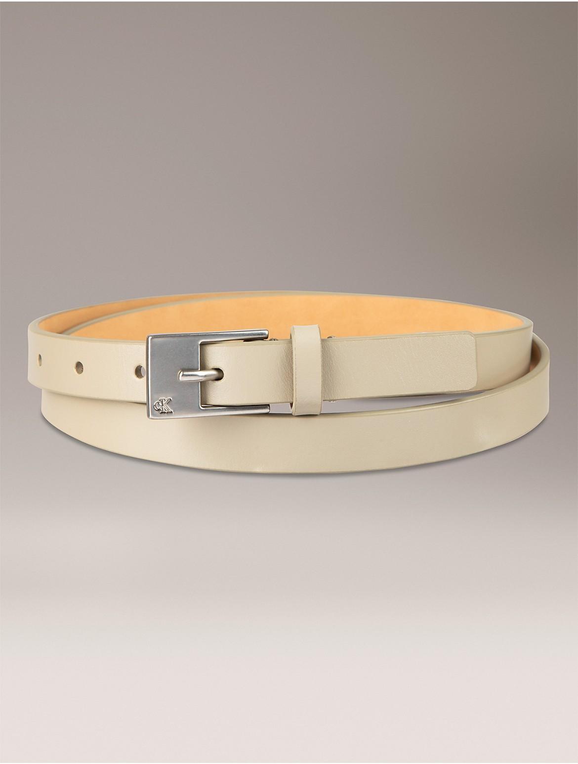 Calvin Klein Womens Slim Harness Buckle Belt - Neutral Product Image