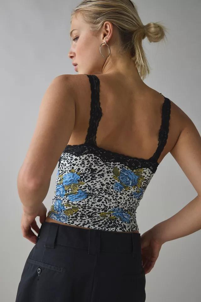Out From Under Soft Touch Lace Trim Cropped Cami Product Image