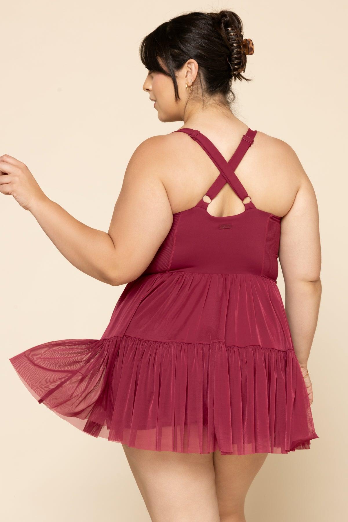 Corset Pirouette Dress - Ruby Product Image