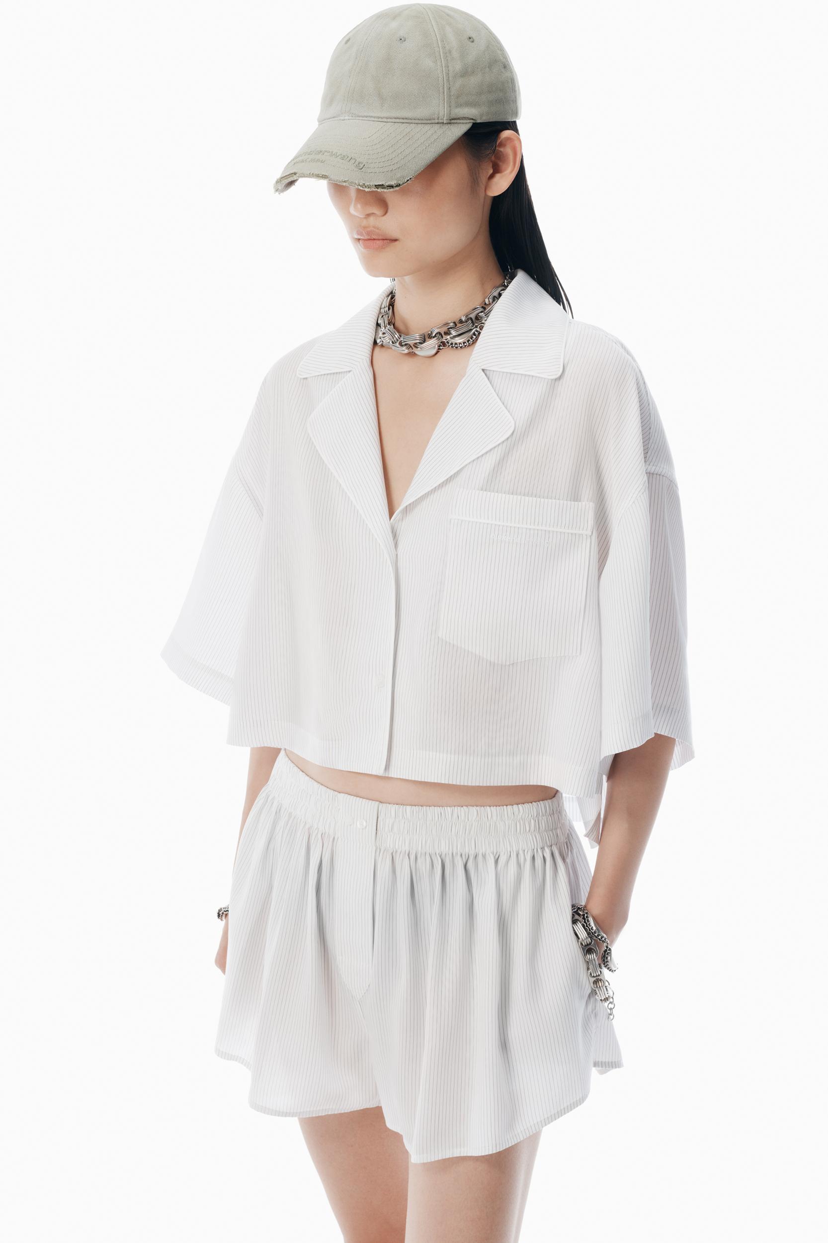 White Pajama-style Shirt Product Image