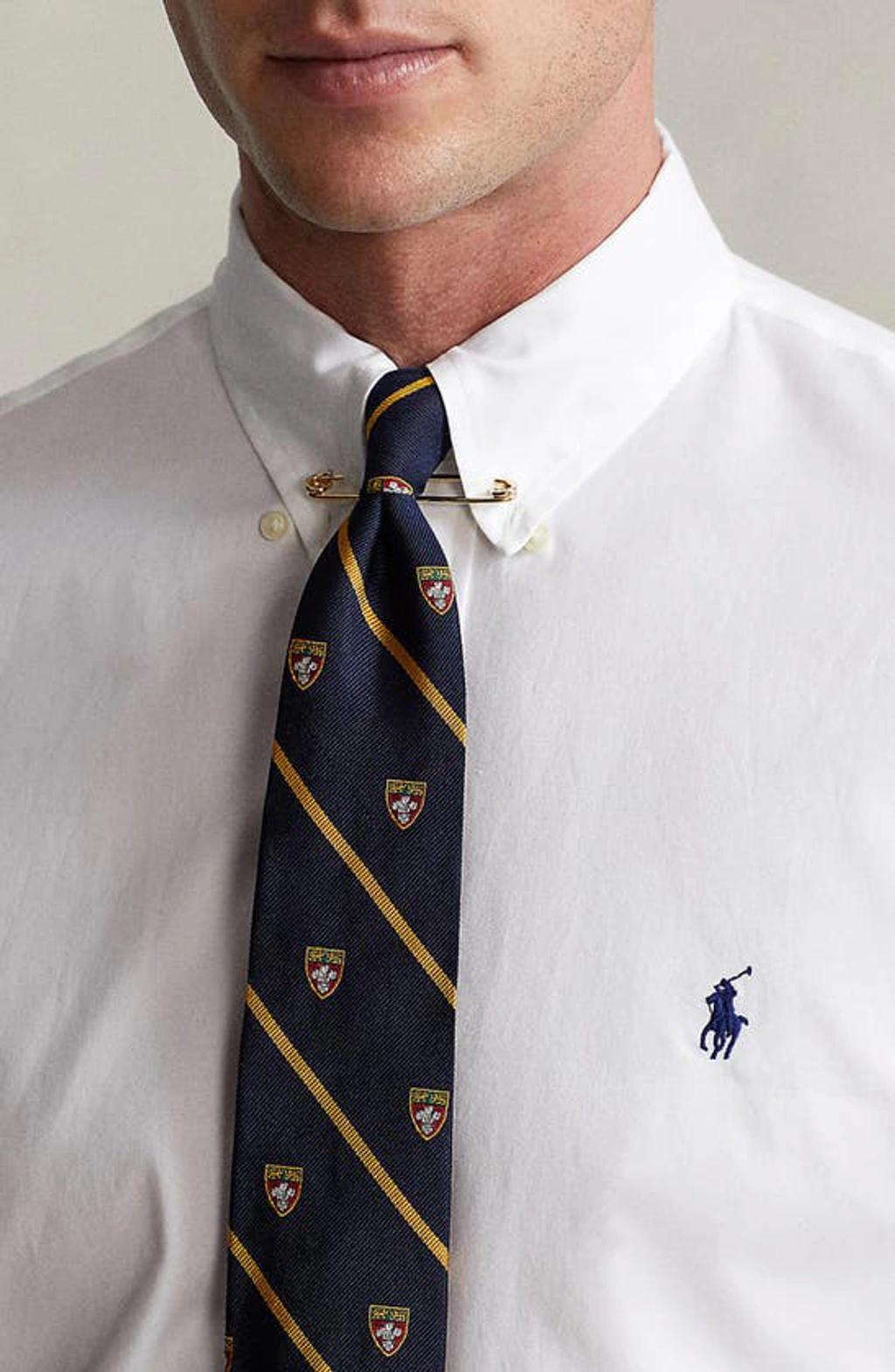 POLO RALPH LAUREN Long-sleeved Button-down Shirt With Tailored Fit In White Product Image