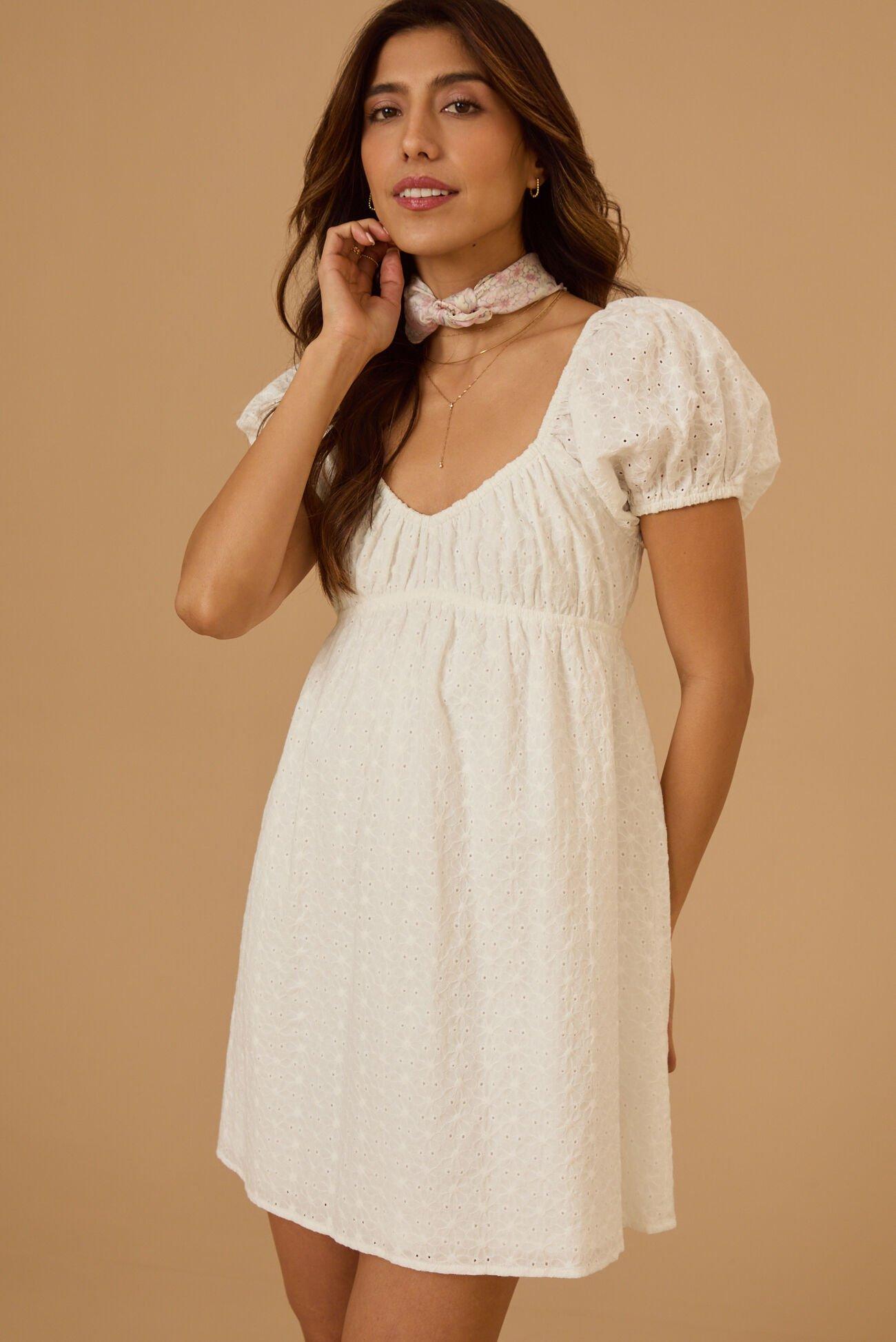 Aubrey Puff Sleeve Mini Dress Product Image