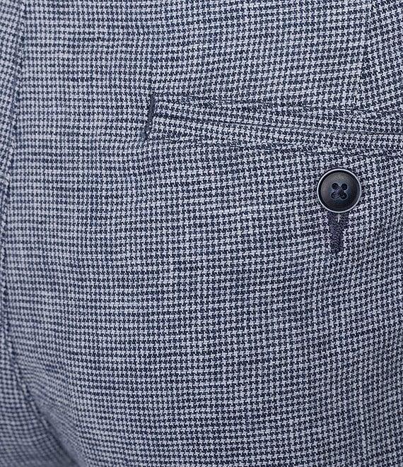 Roundtree & Yorke Andrew Fit Flat Front Linen Chino Pants Product Image