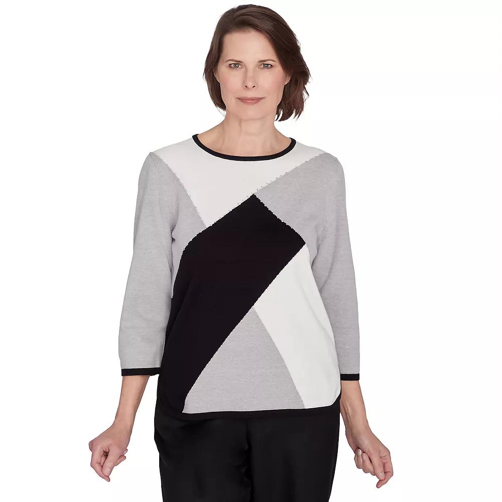 Women's Alfred Dunner Colorblock Beaded Top, Size: XL Product Image