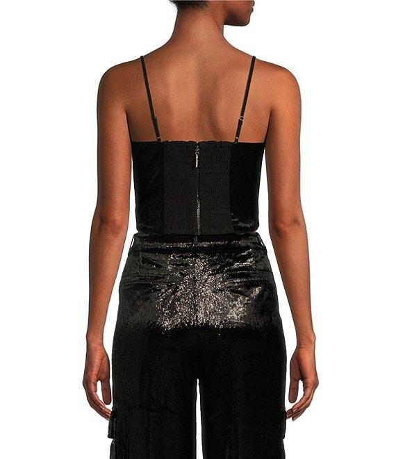 Guess Jolie Velvet Woven Coordinating Tank Top Product Image