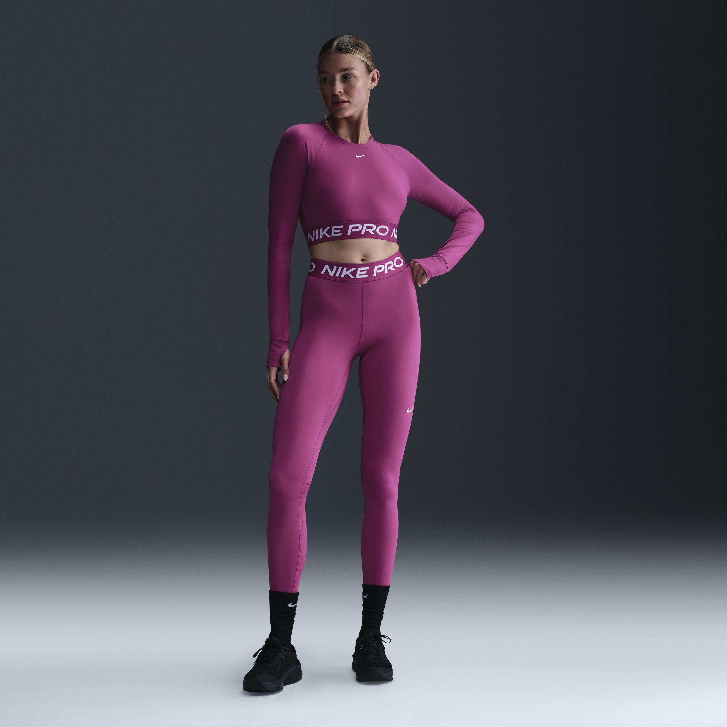 Nike Pro Women's Dri-FIT Cropped Long-Sleeve Top Product Image