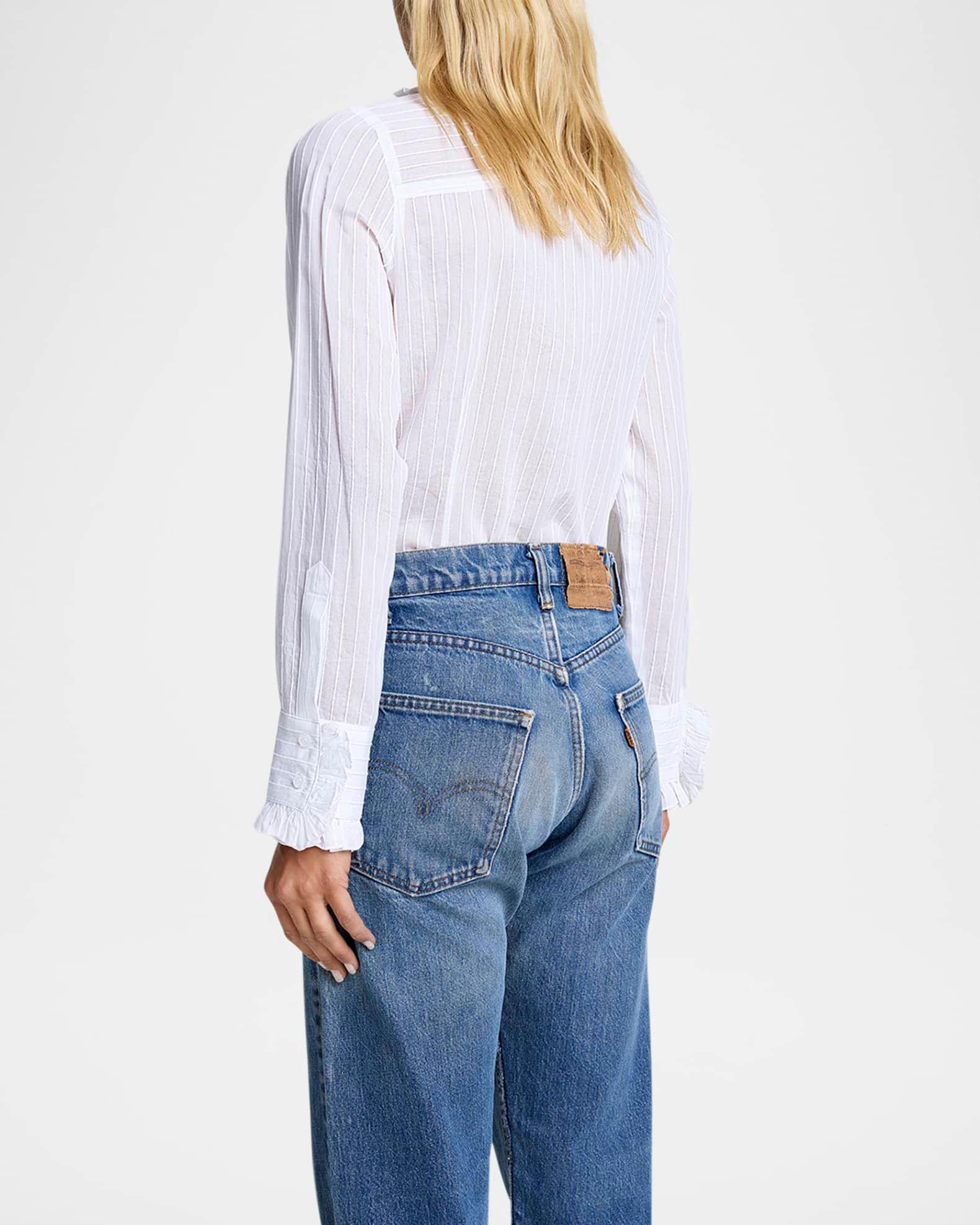 Ruffle-Trim Shirt Product Image