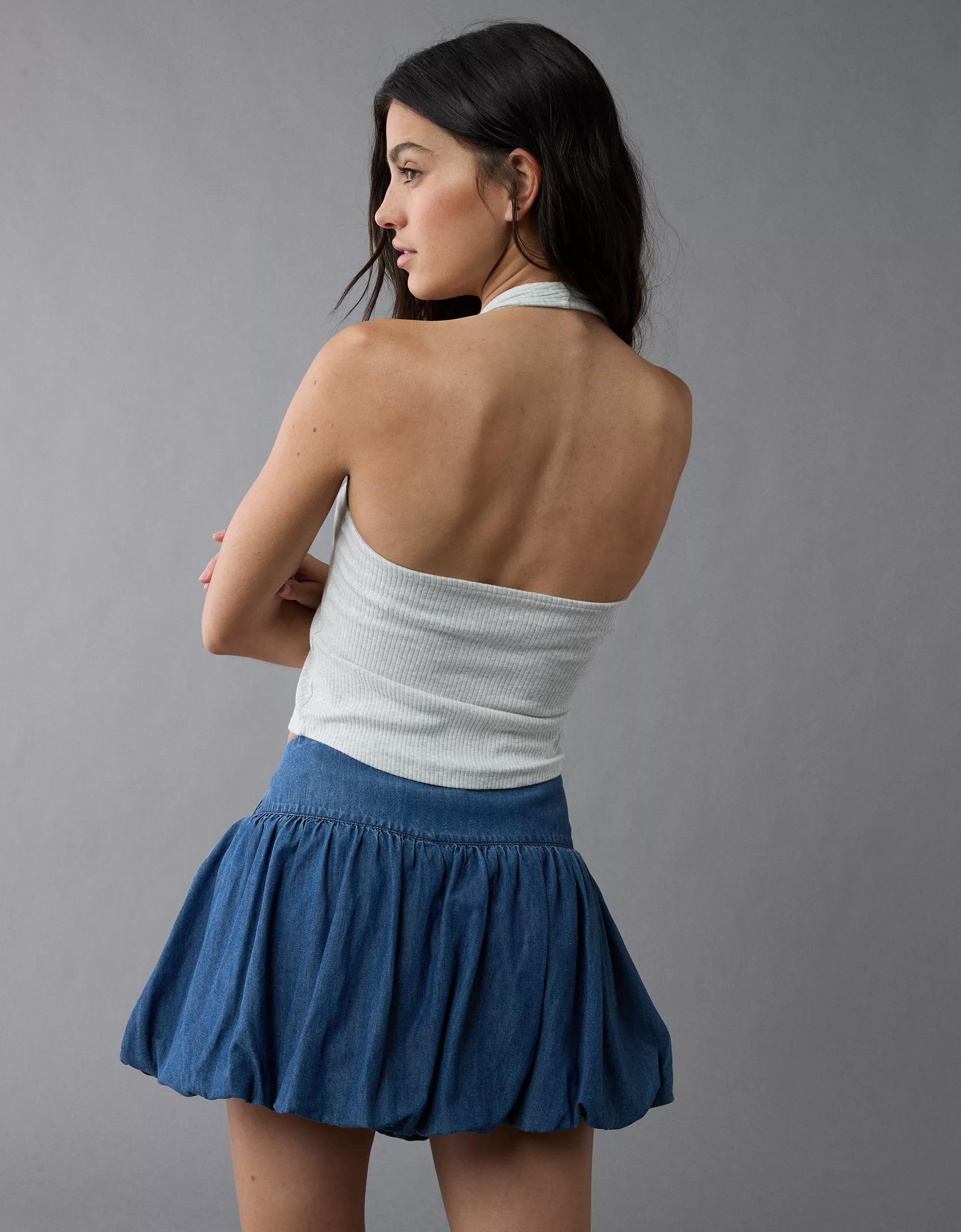 AE Lace Halter Tank Top Product Image