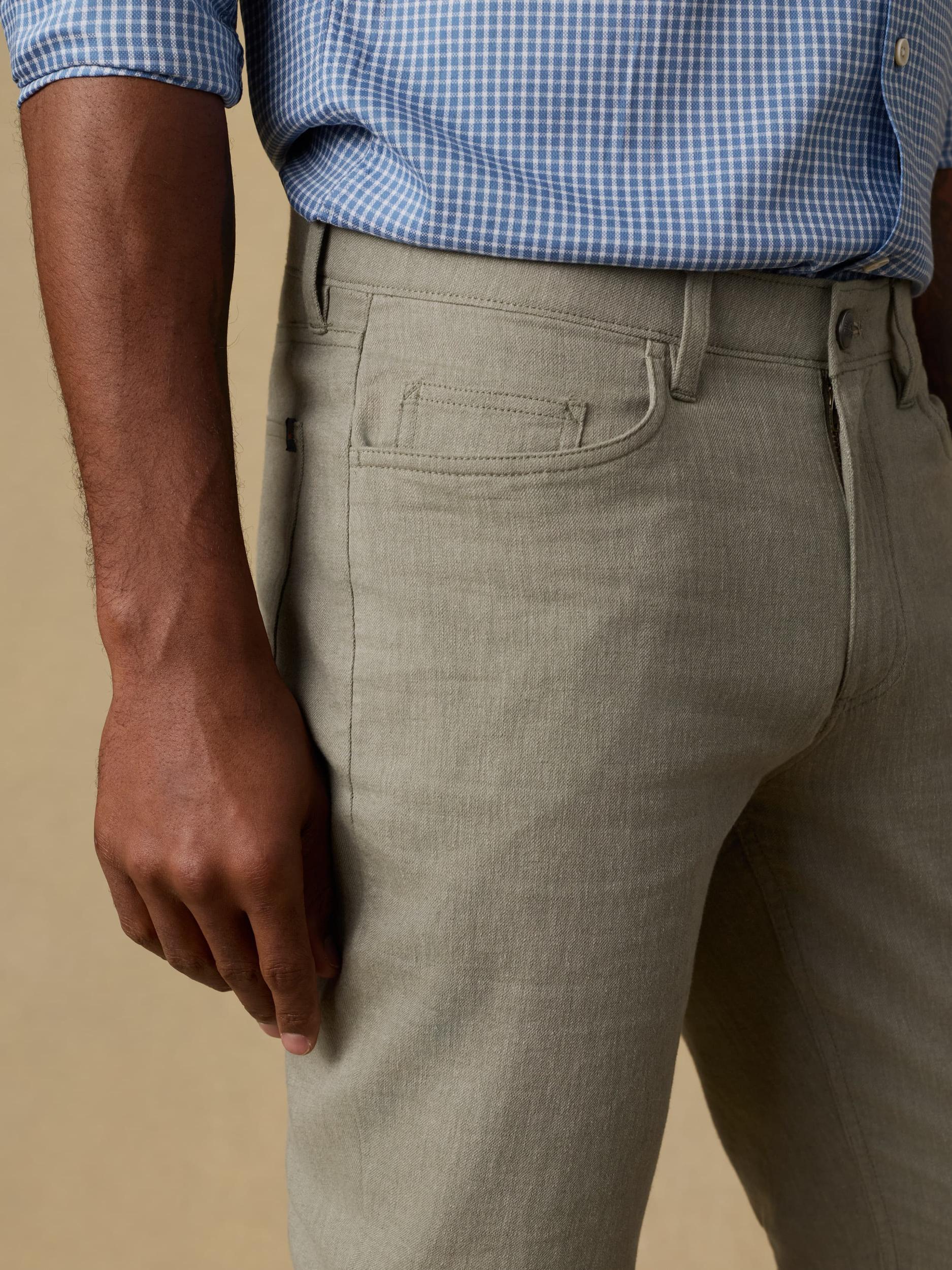 Movement™ Linen 5-Pocket Pant - Sage Cliff Male Product Image