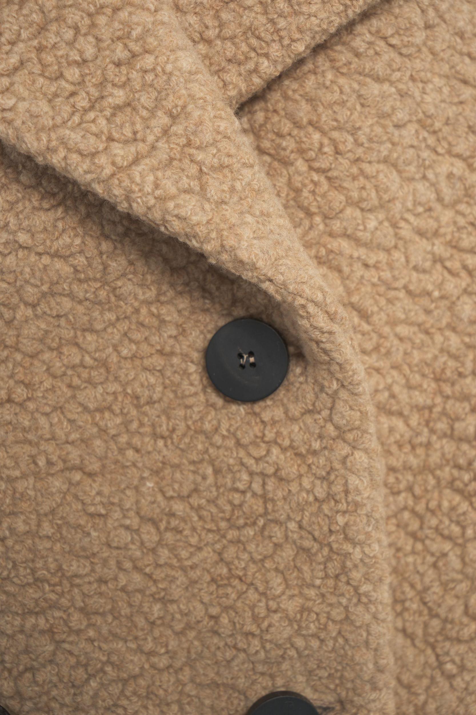 Knit bouclé peacoat Product Image