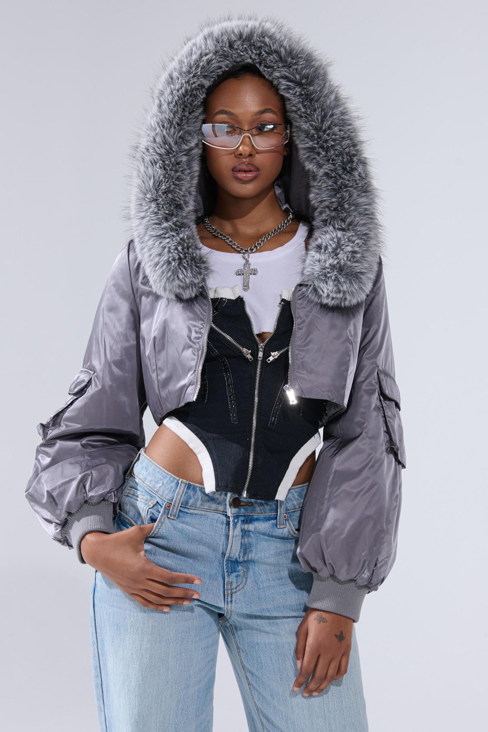ITTY BITTY CROPPED BOMBER Product Image
