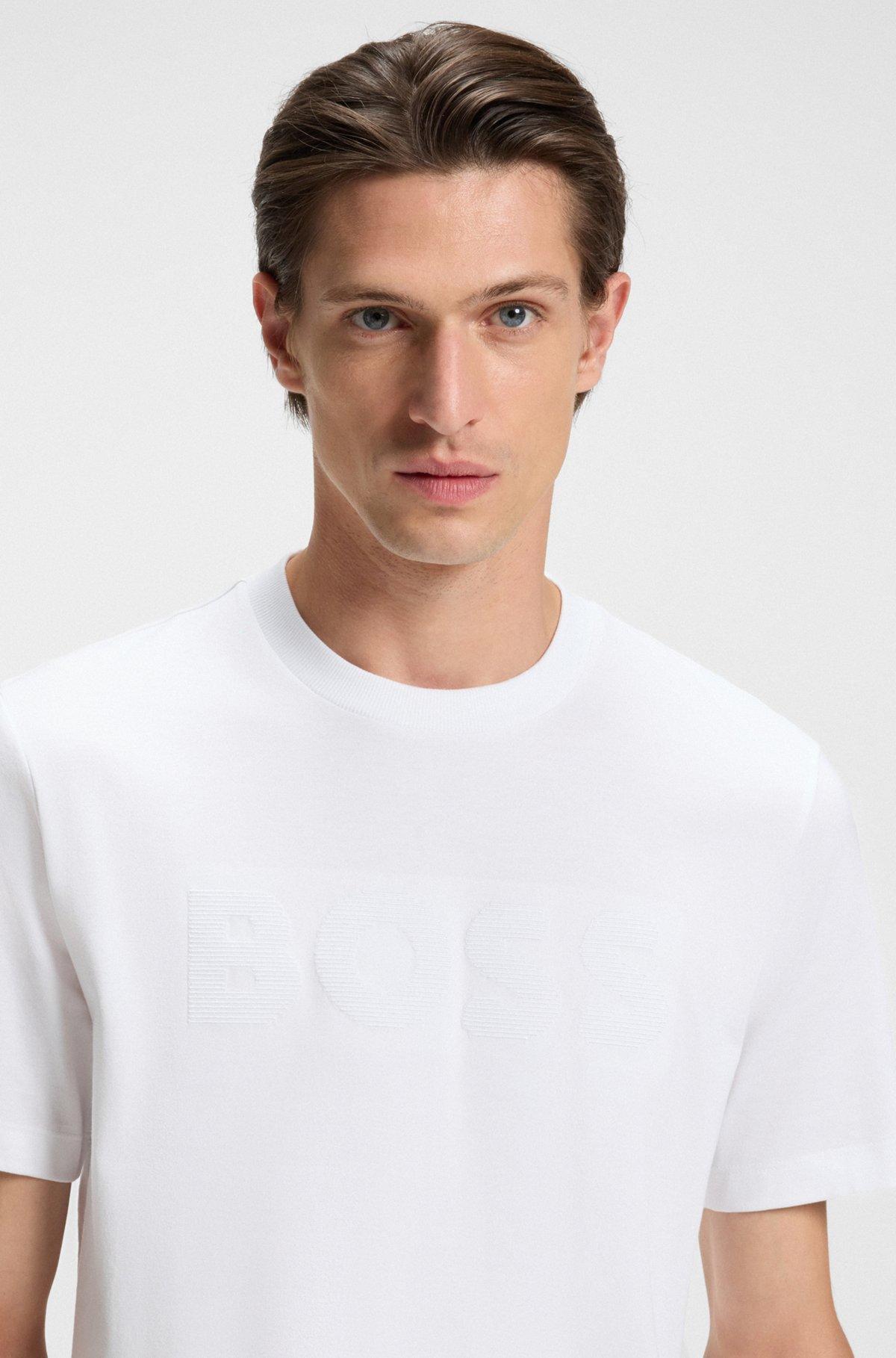 Cotton-jersey T-shirt with logo artwork Product Image