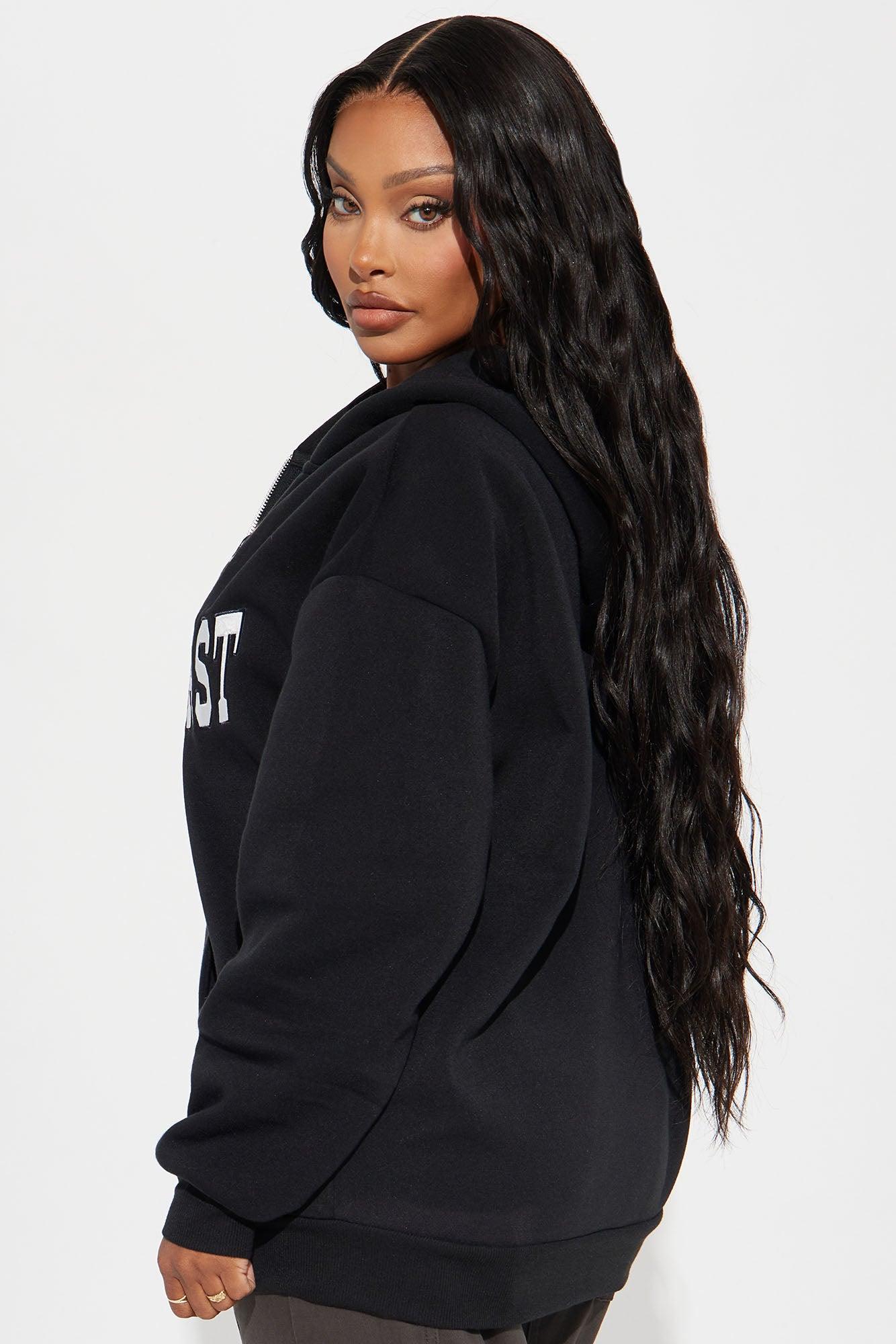 East Coast NY Front Zip Hoodie - Black Product Image