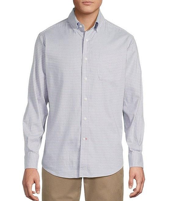 Cremieux Blue Label Washed Oxford Check Long Sleeve Woven Shirt Product Image