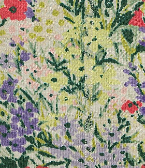 Westbound Botanical Garden Short Sleeve Crew Neck Top Product Image