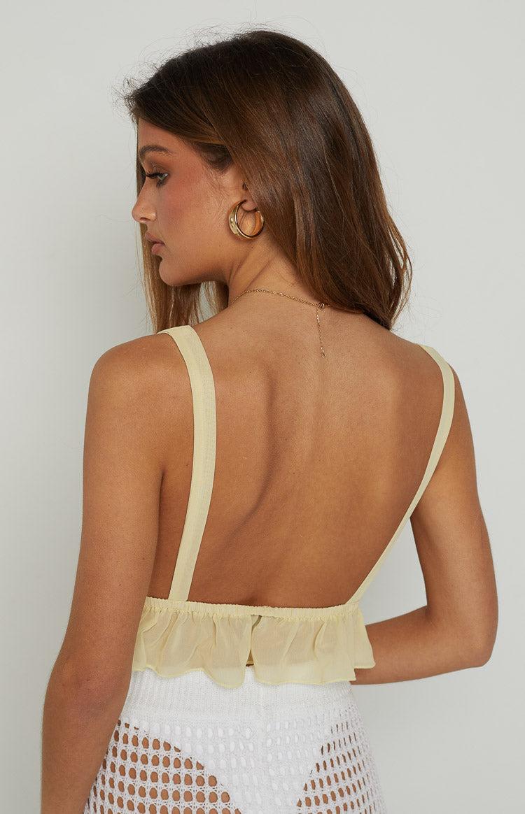 Poppy Yellow Crop Top Product Image