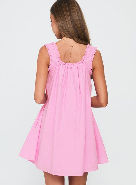 Swing Mini Dress Pink Product Image