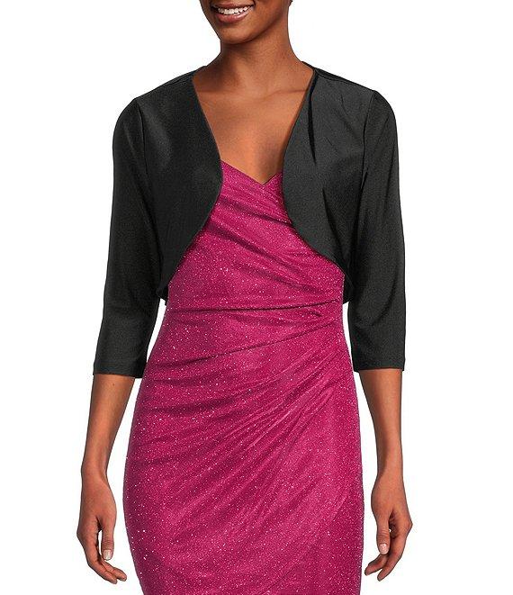 I.N. San Francisco Long Sleeve Ruched Back Shrug Product Image