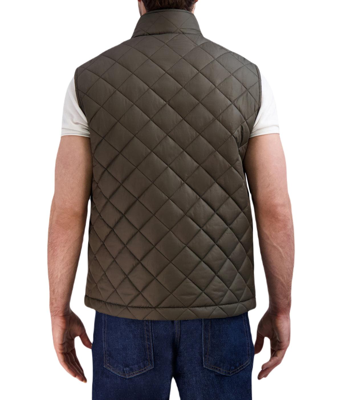 Quilted Vest Olive Product Image