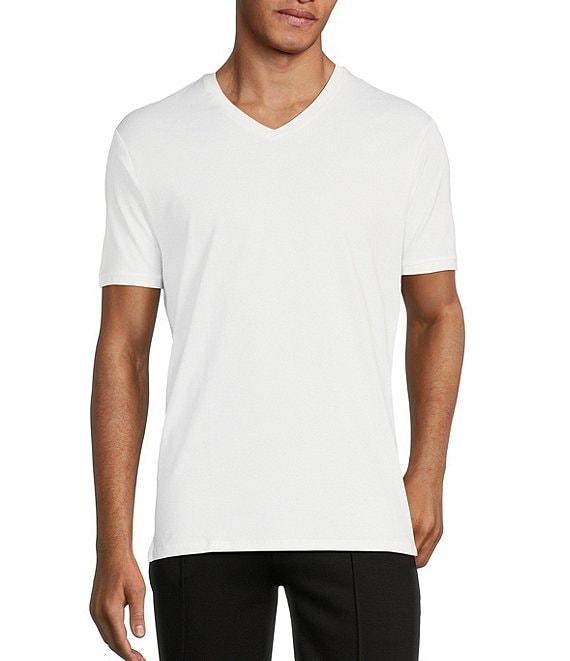 Murano Liquid Luxury Slim-Fit Short-Sleeve V-Neck T-Shirt Product Image