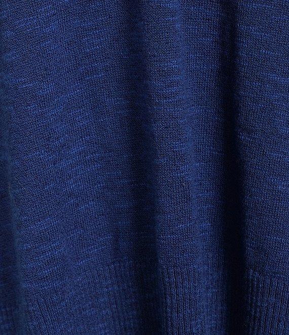 Eileen Fisher Organic Linen Cotton Blend V-Neck Long Sleeve Sweater Product Image