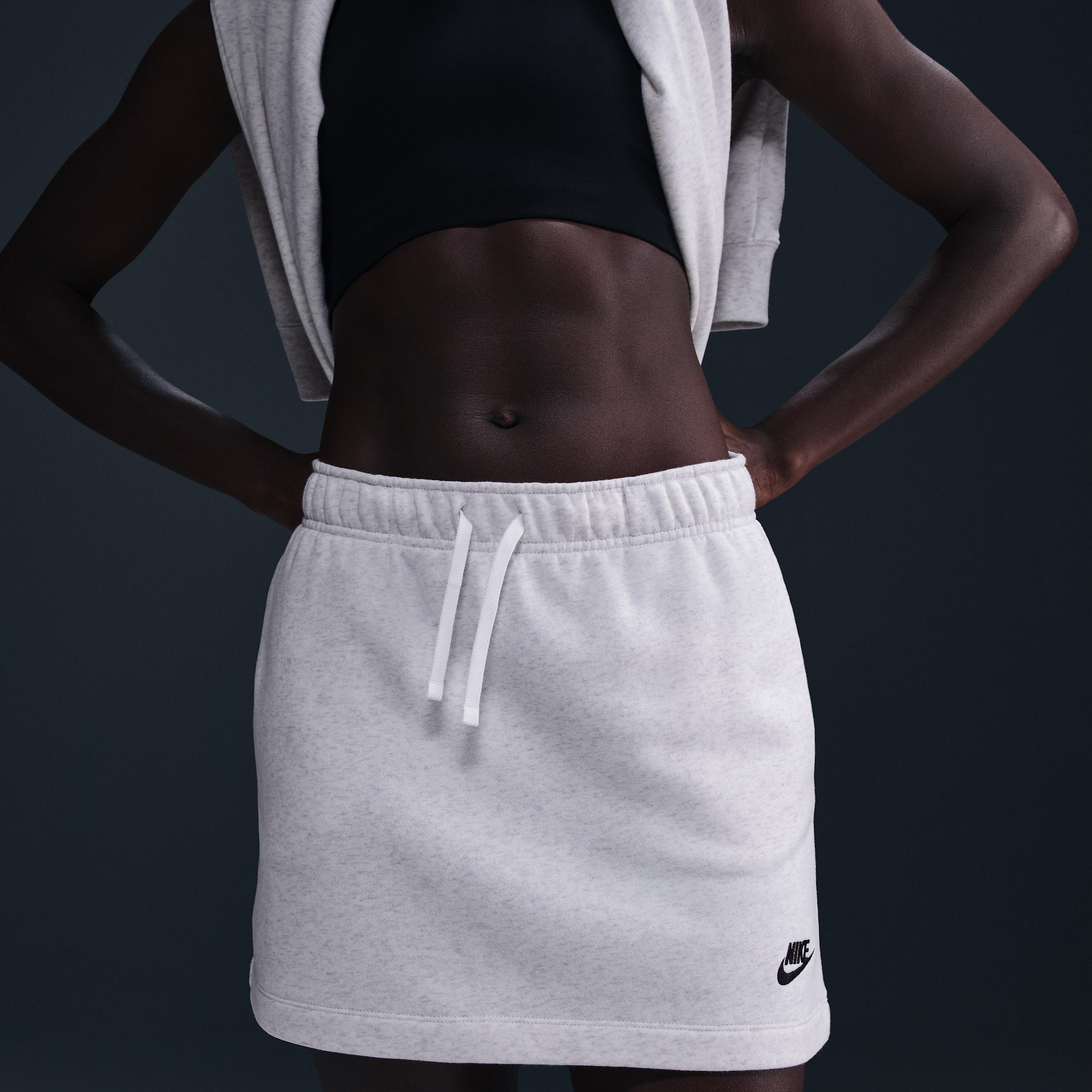 Womens Nike Sportswear Club Fleece Mid-Rise Skirt | HV2344-051 Product Image