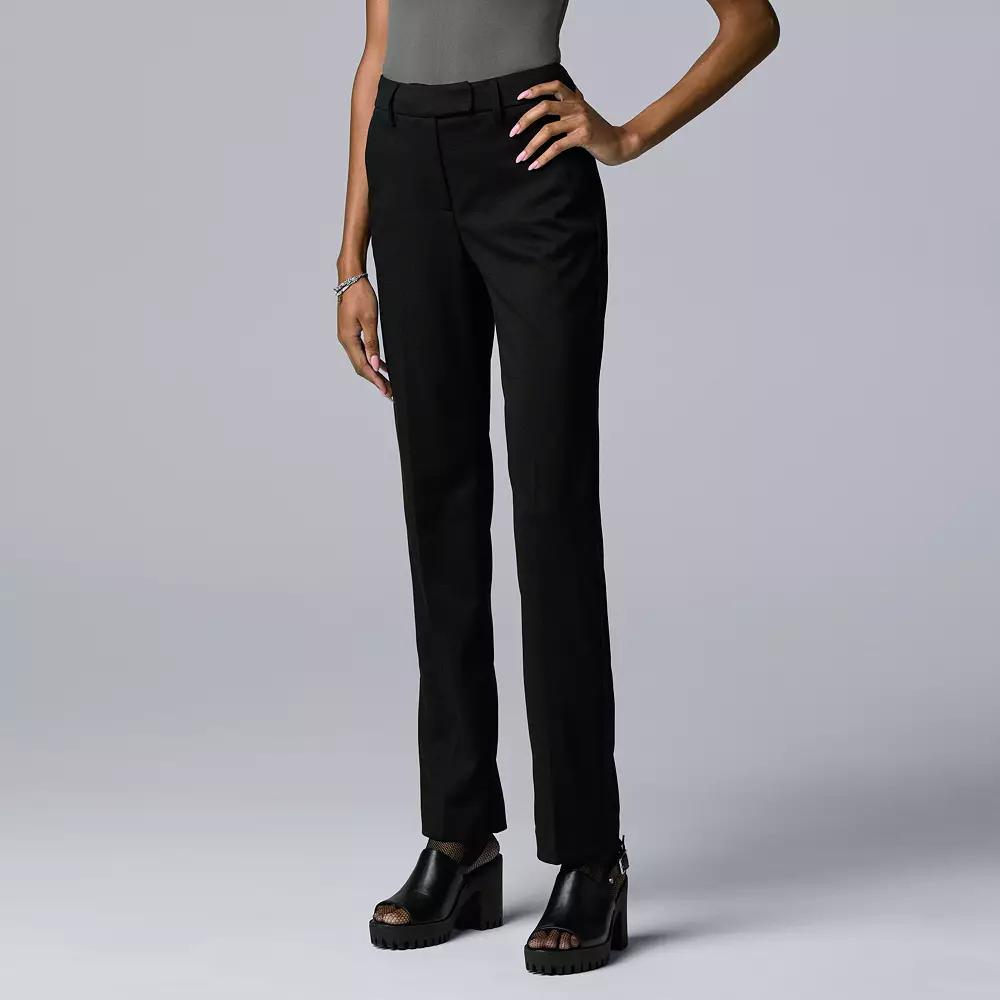 Petite Simply Vera Vera Wang High Rise Flare Trouser, Adult Unisex,  Product Image
