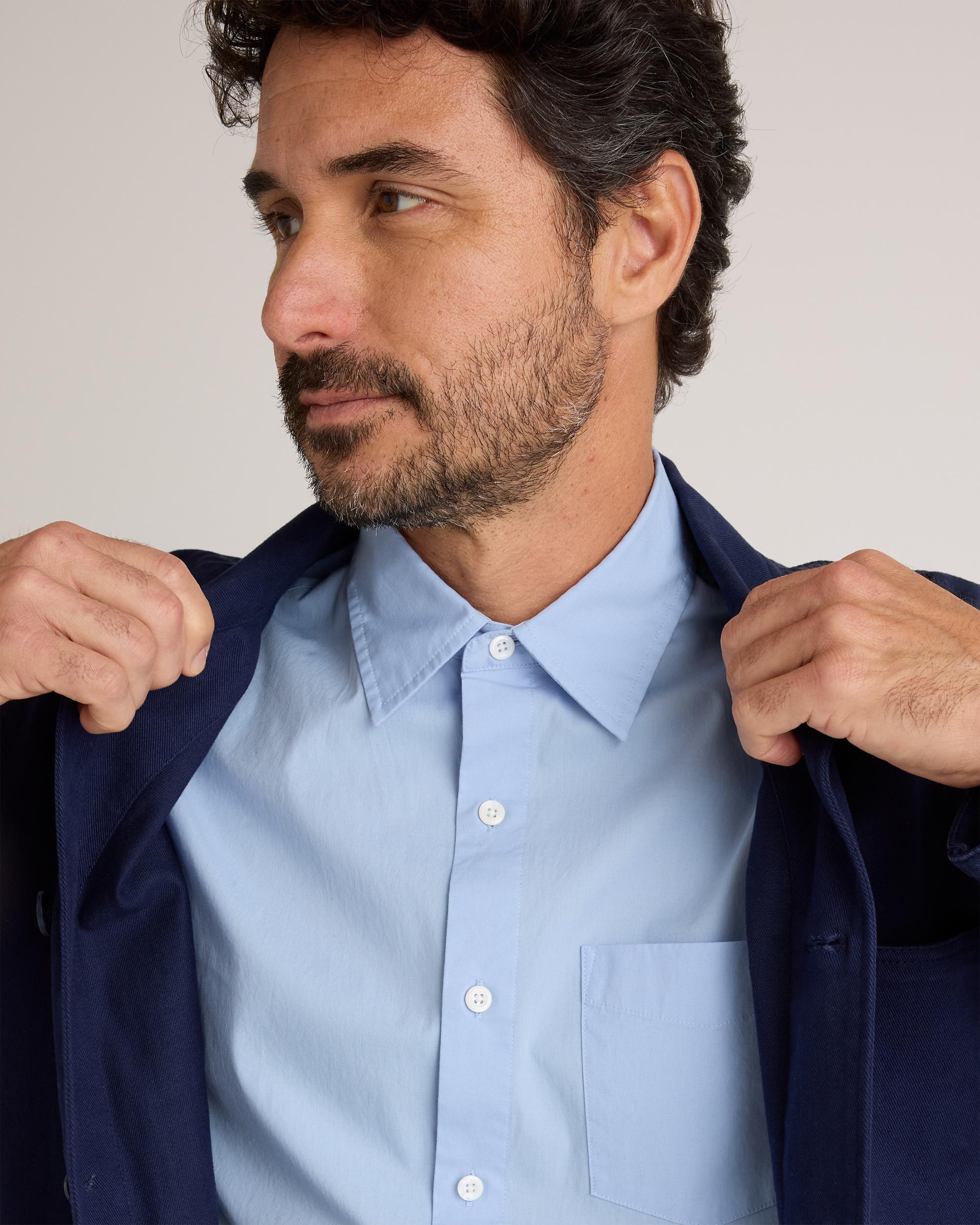 Quince | Men's Stretch Poplin Short Sleeve Shirt Size XL, Organic Cotton Product Image