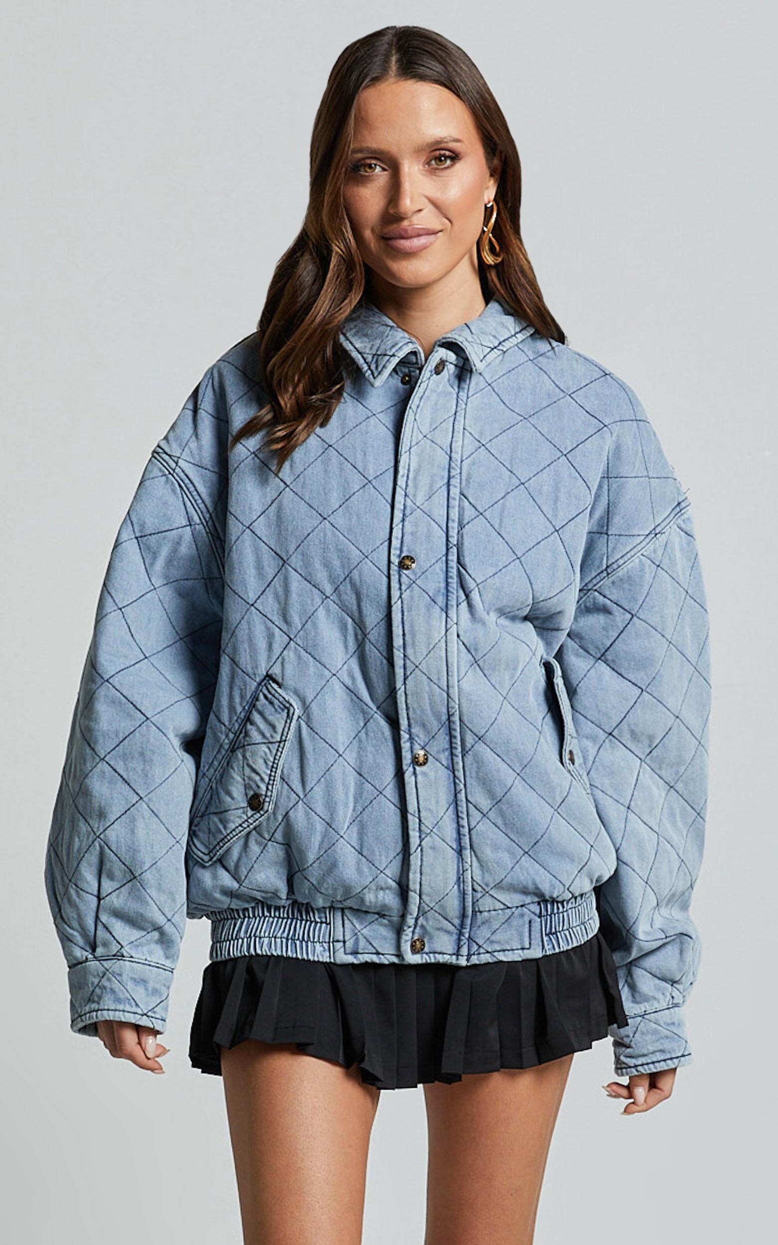 Lioness - Kenny Bomber in Light Denim Product Image
