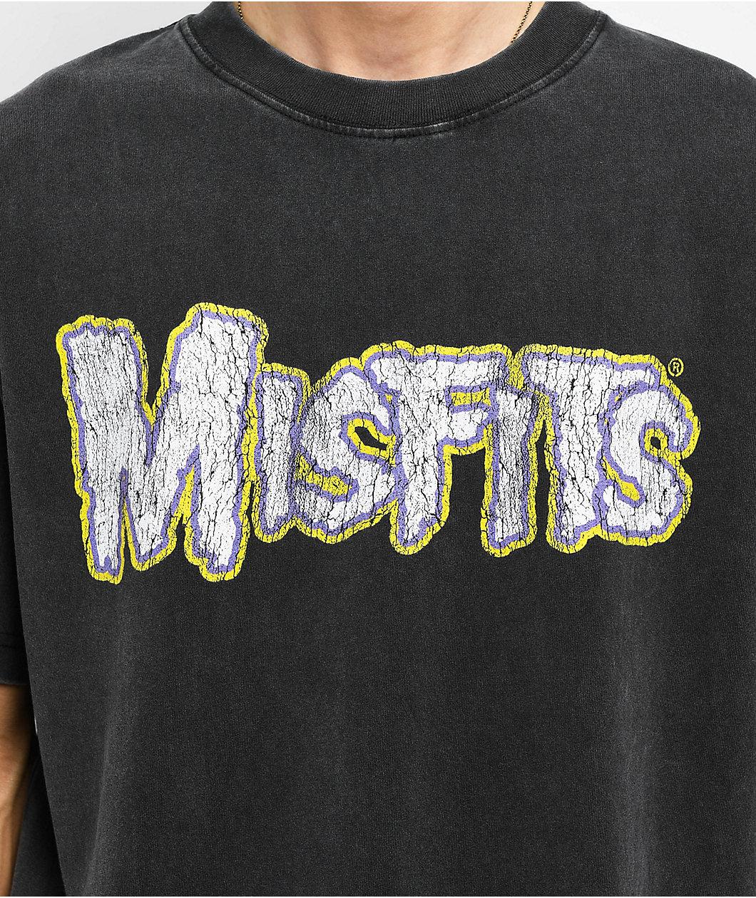 Misfits Skeleton Vintage Black T-Shirt Product Image