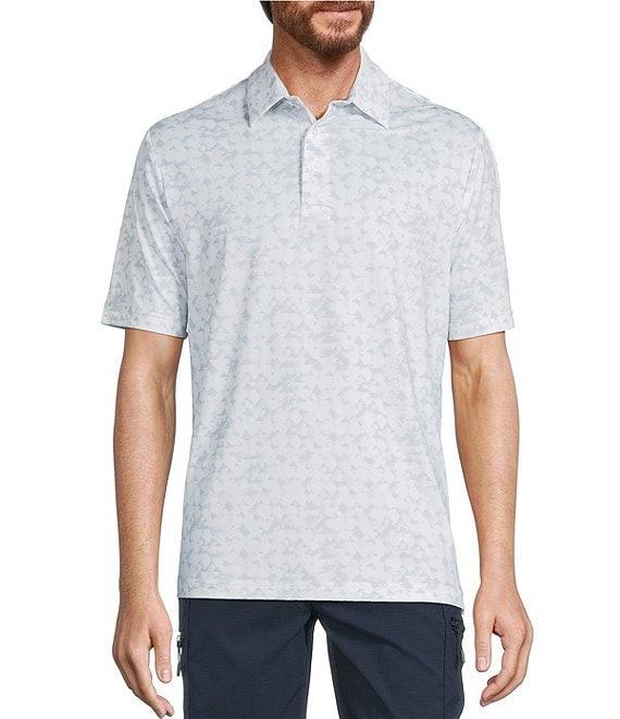 Roundtree & Yorke Performance Triangle Printed Polo Shirt Product Image