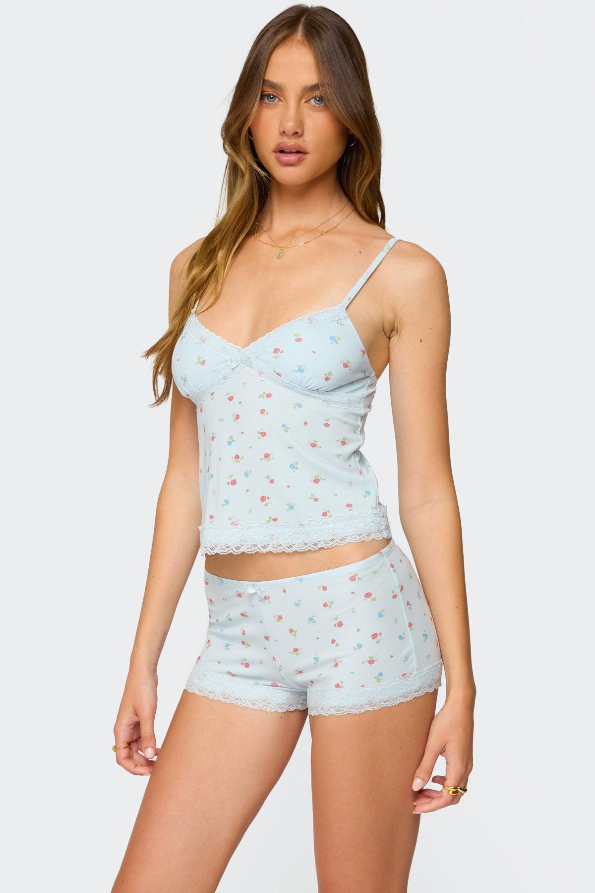 Aurea Lacey Floral Tank Top Product Image