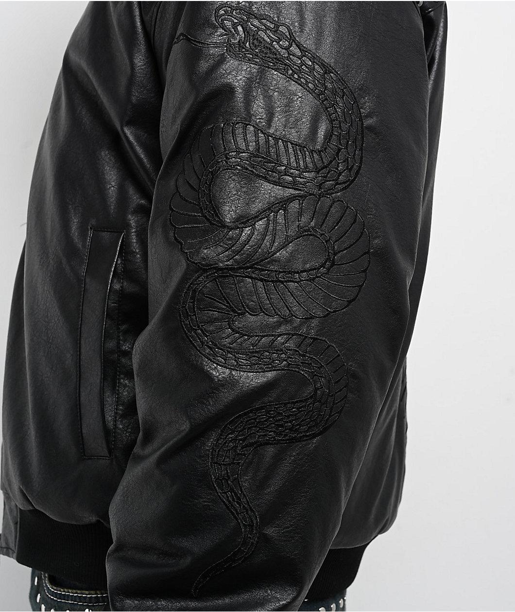 Ninth Hall Dismantle Studded Black Bomber Jacket Product Image