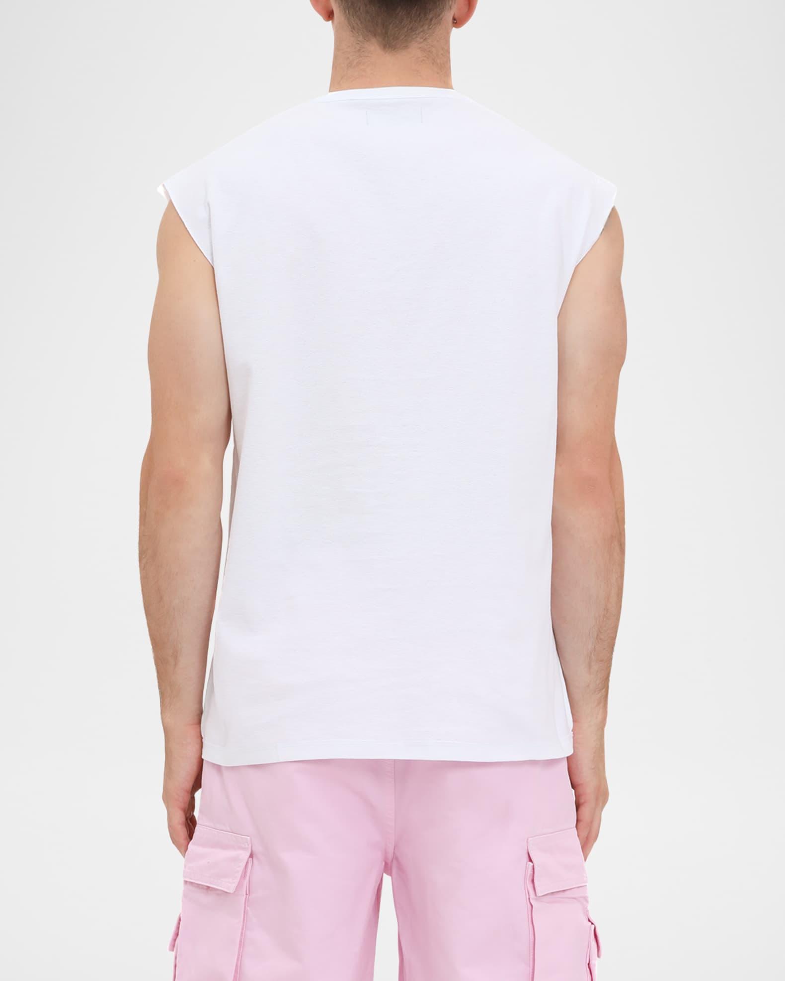 Men's Sleeveless Textured Logo Top Product Image