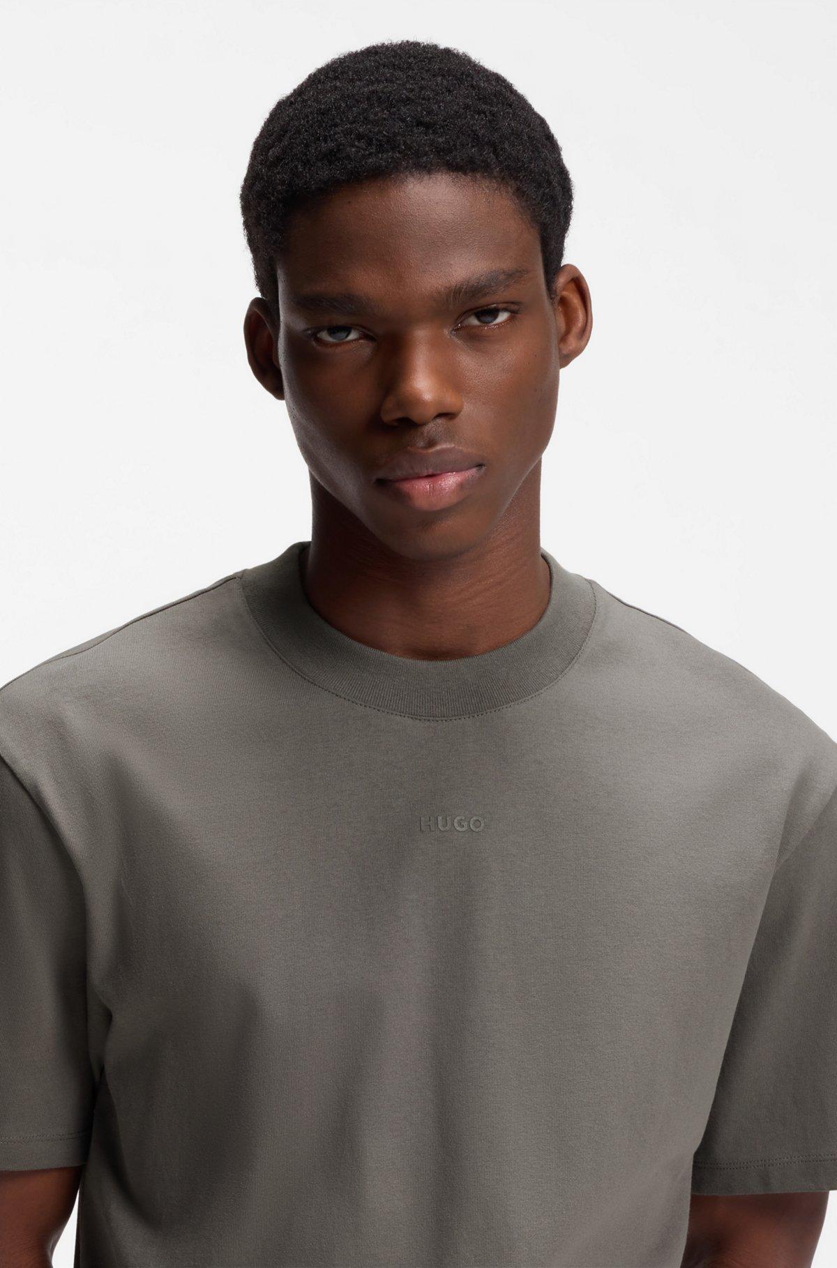 Relaxed-fit cotton-jersey T-shirt with logo print Product Image