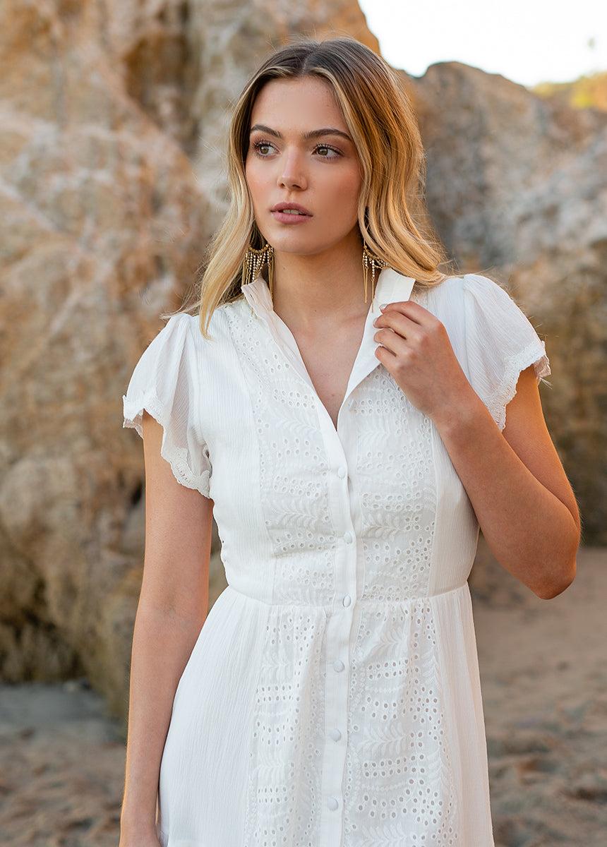 Yani Dress in White Female Product Image