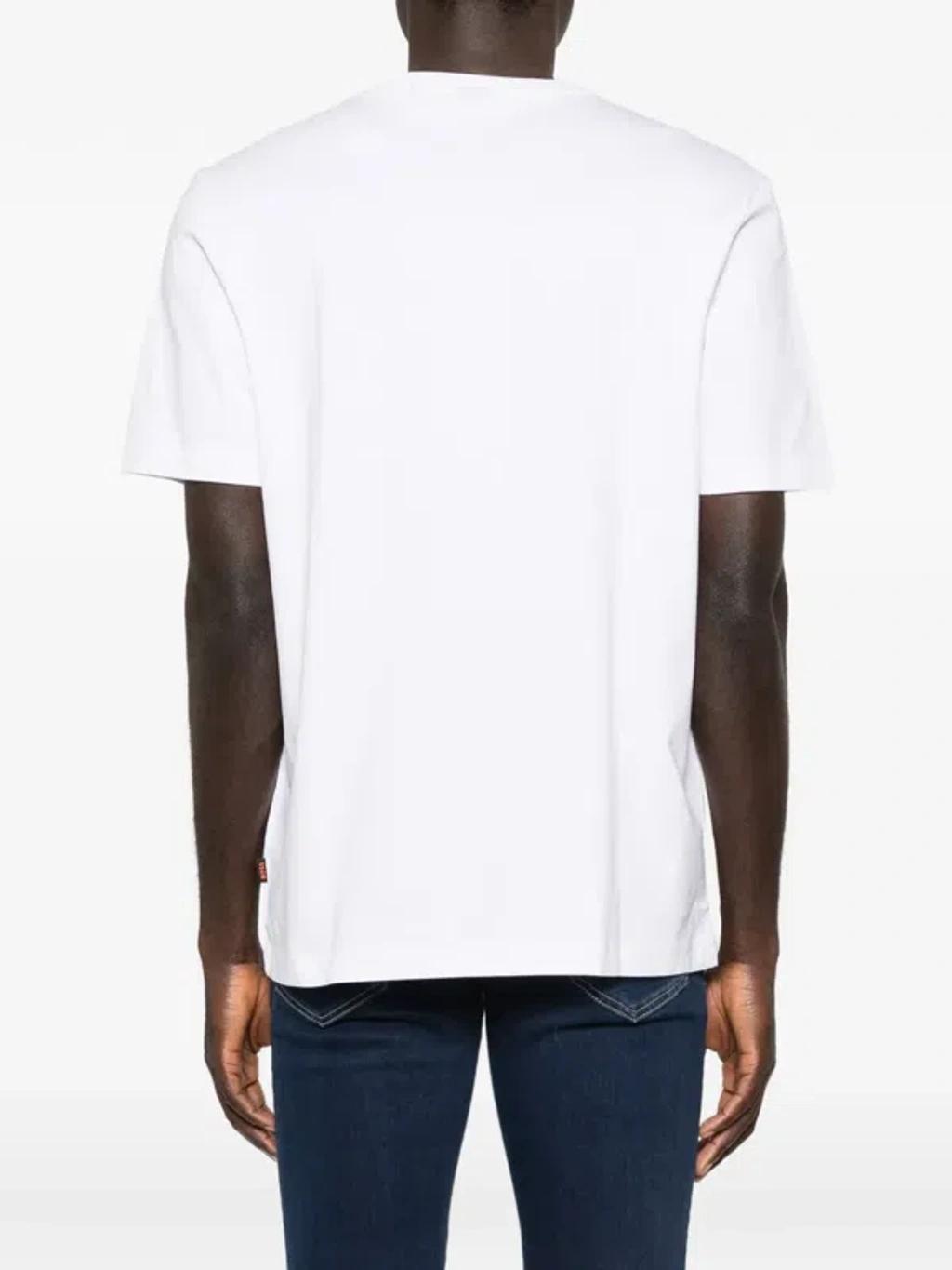 HUGO BOSS Boss Men T-shirt With Logo In White Product Image