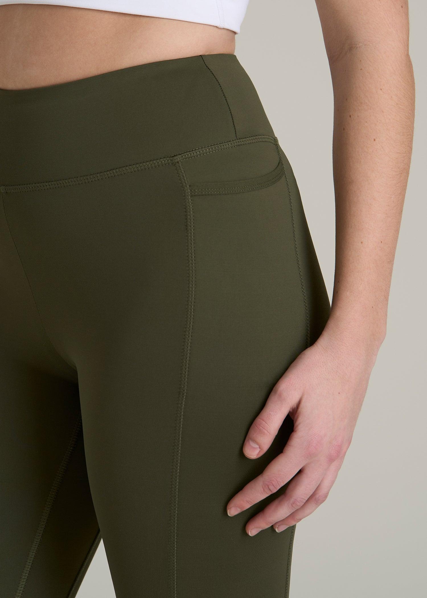 Bella Outer-Pocket Leggings for Tall Women in Forest Night Female Product Image