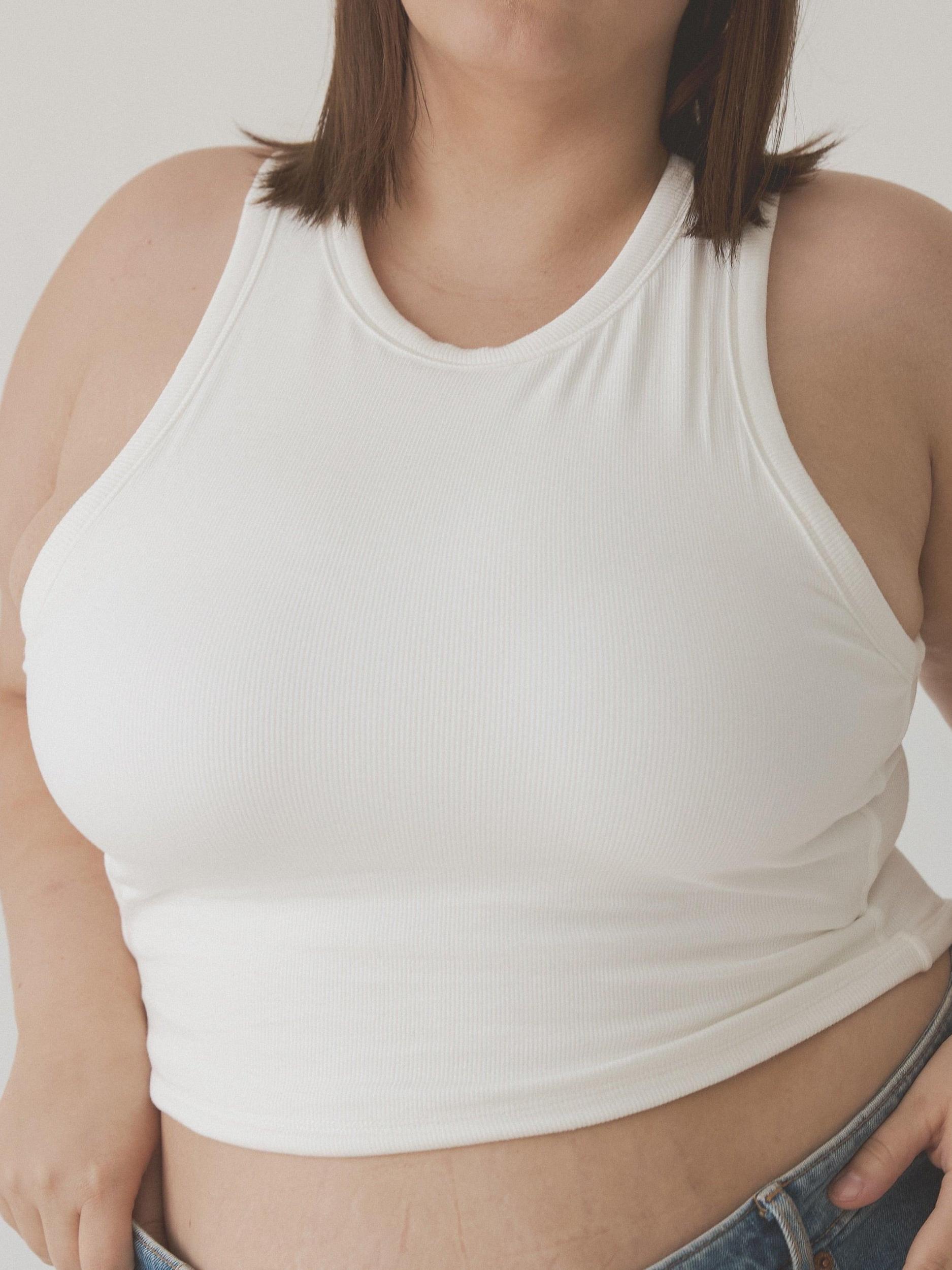 Chunky Binding Ribbed High Neck Brami (Crop) Product Image