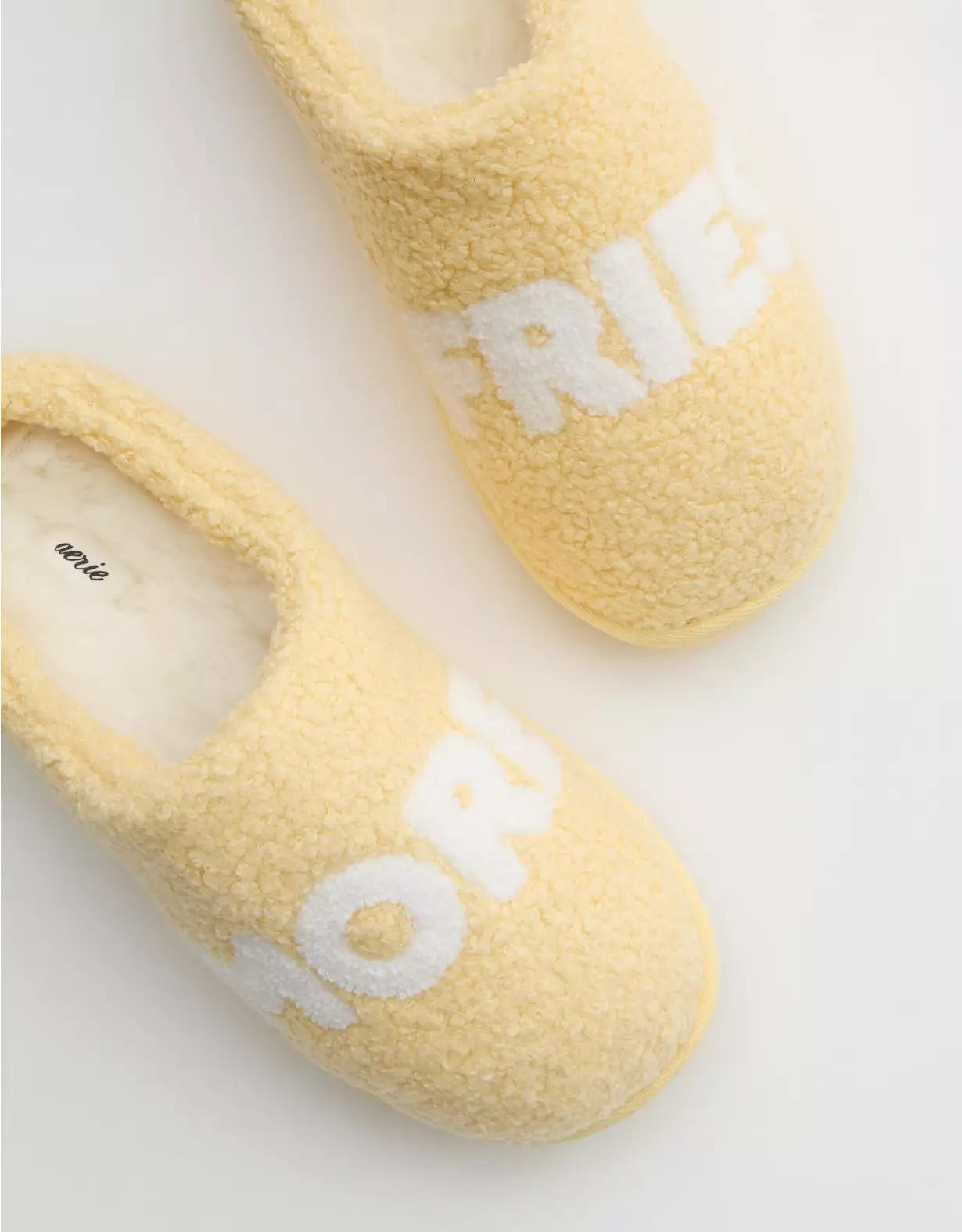 Aerie Sherpa Scuff Slippers Product Image