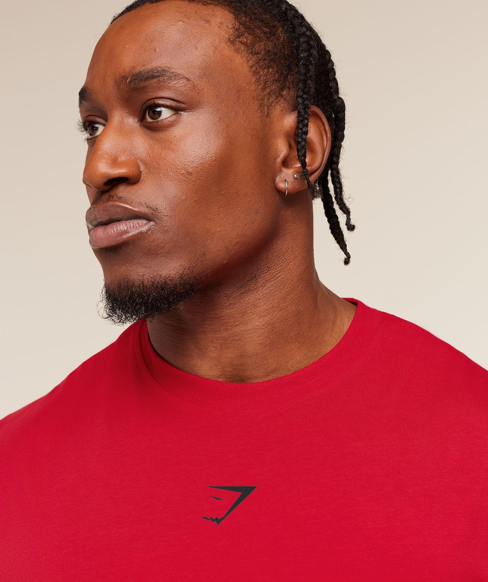 Gymshark Power Cut Off Tank - Conditioning Red Male Product Image