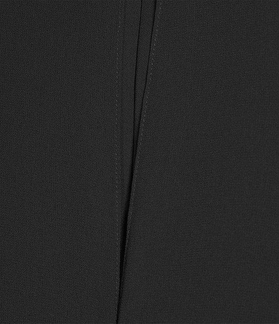 Lauren Ralph Lauren Lavati Georgette Crew Neck Sleeveless Cape Column Gown Product Image