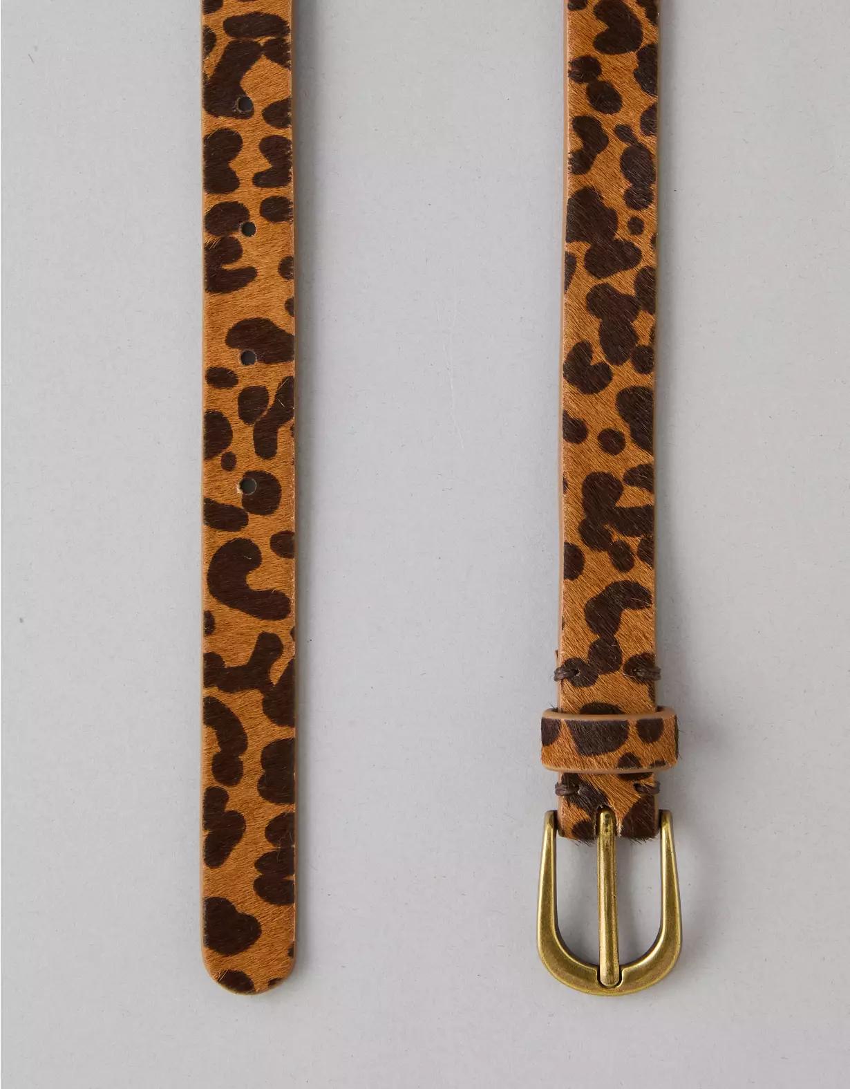 AE Leopard Calf Hair Belt Product Image