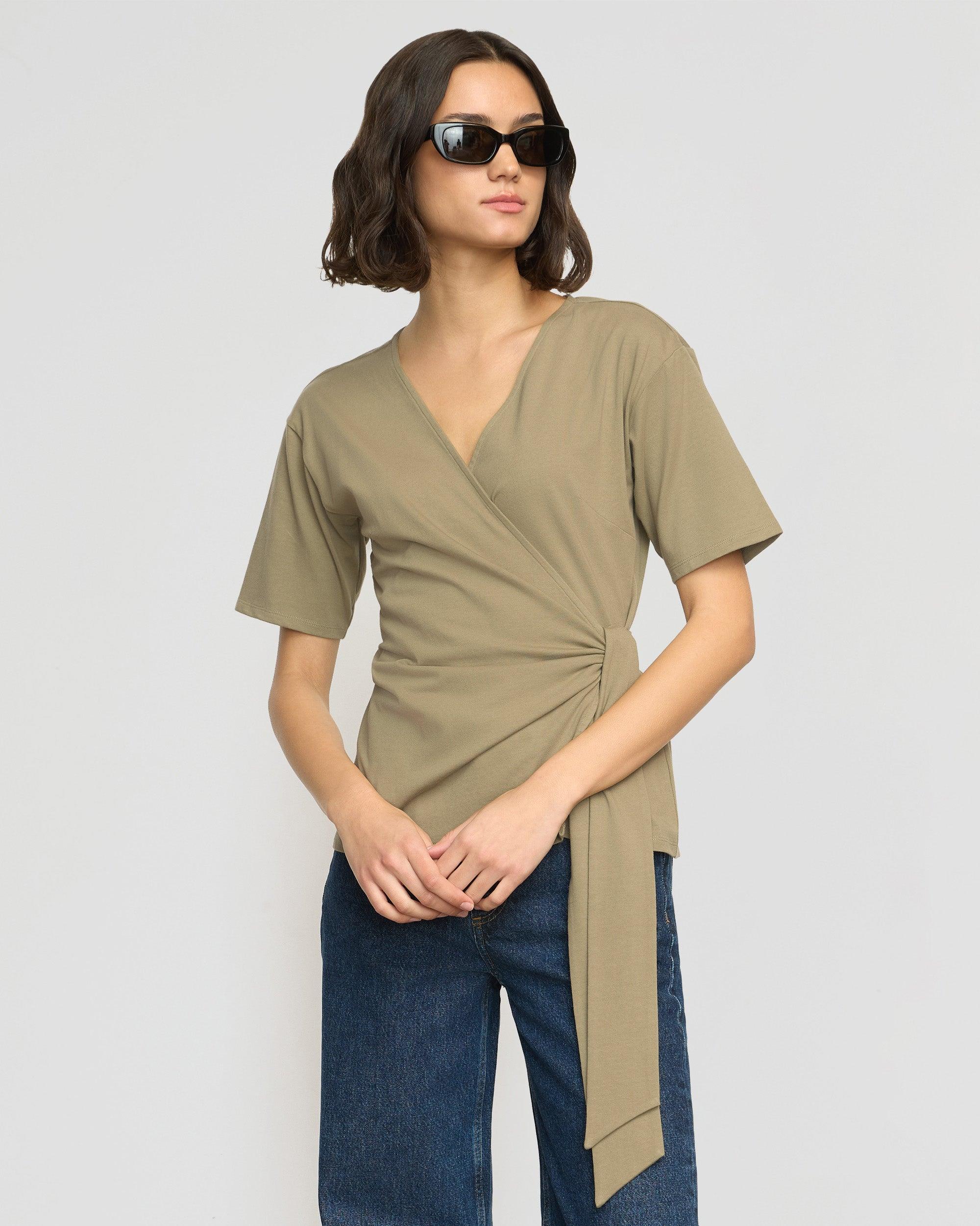 Sena Organic Cotton Wrap Tee Product Image