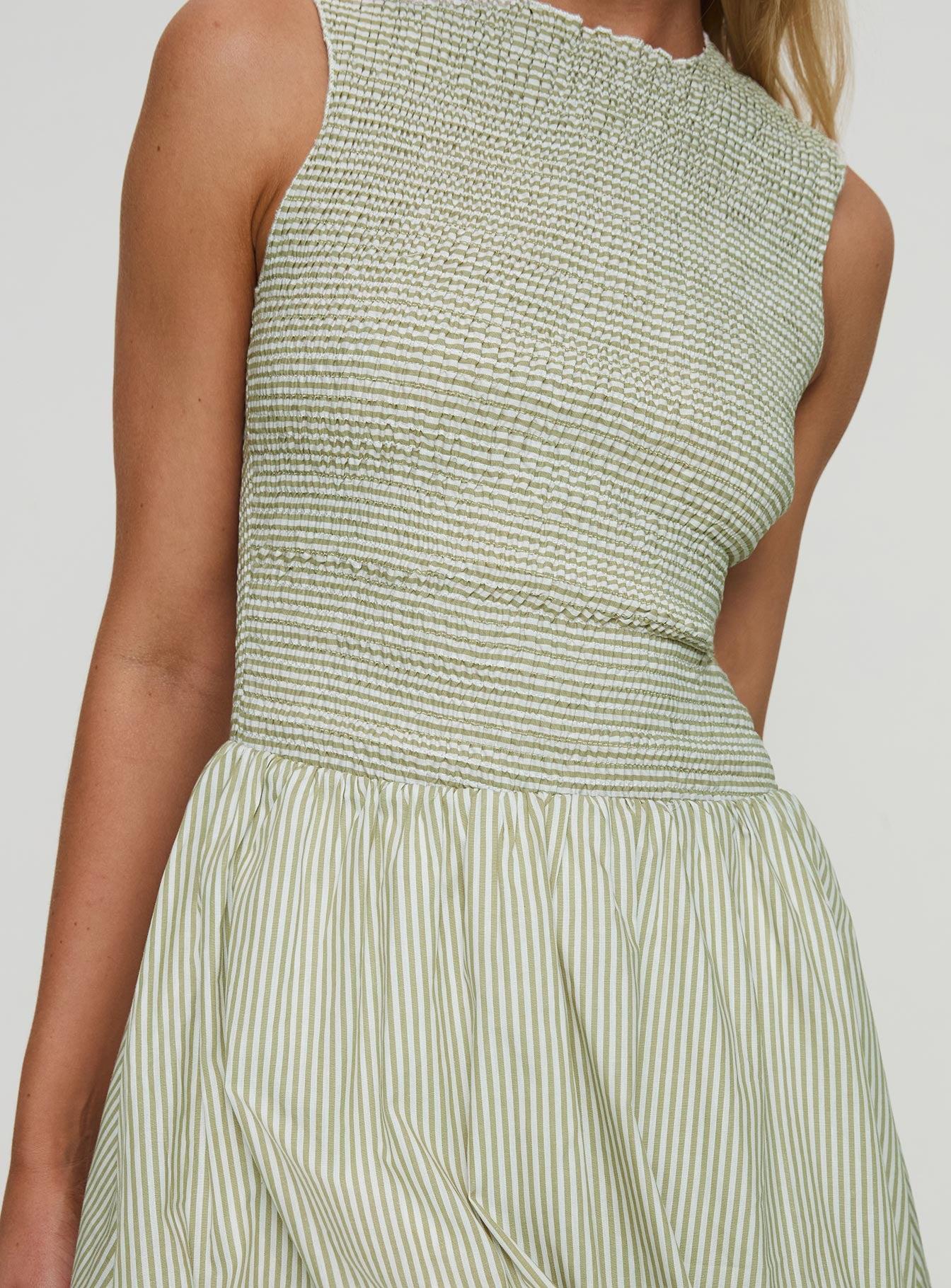 Narnie Mini Dress Sage Product Image