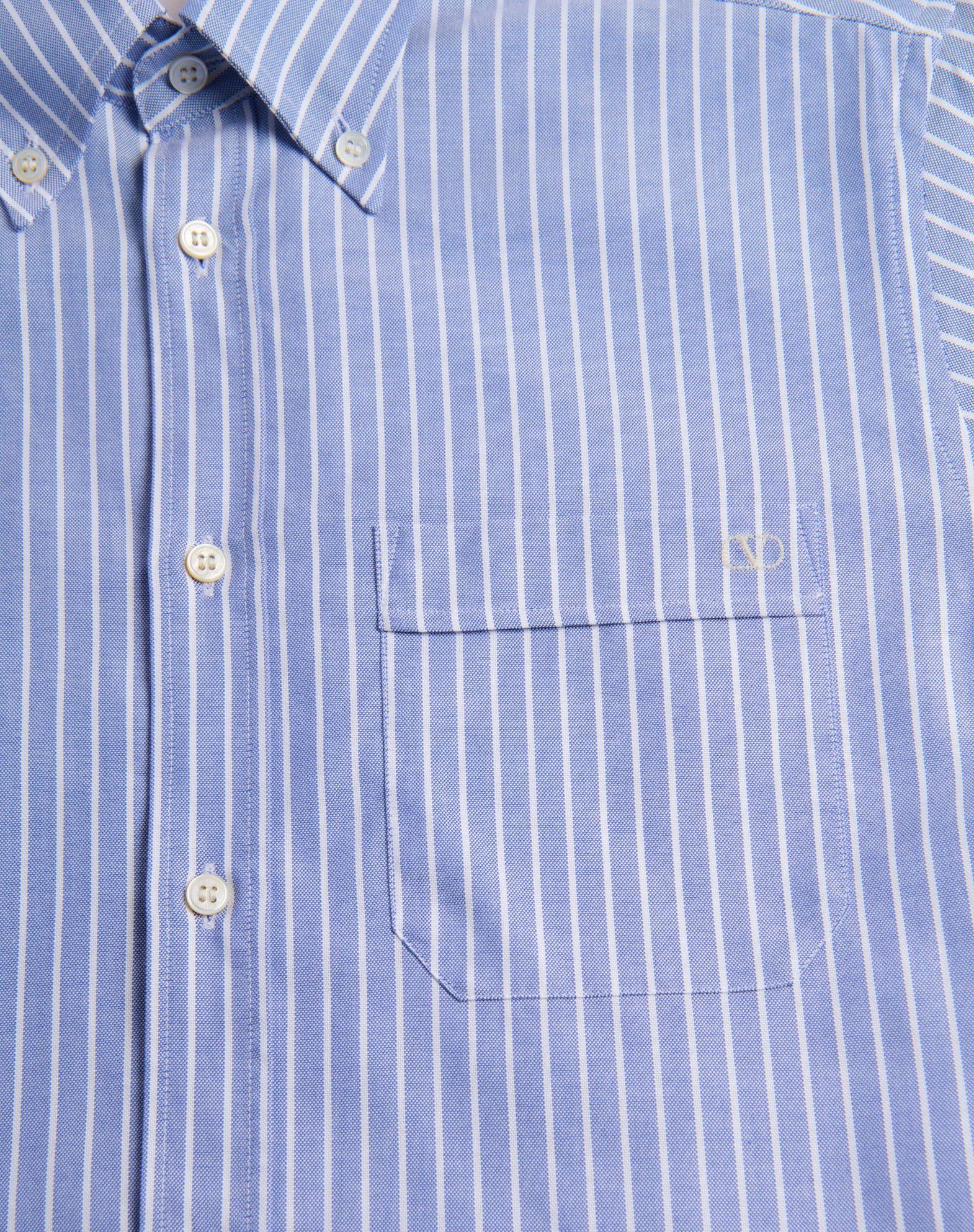 Vlogo Embroidered Cotton Shirt Product Image