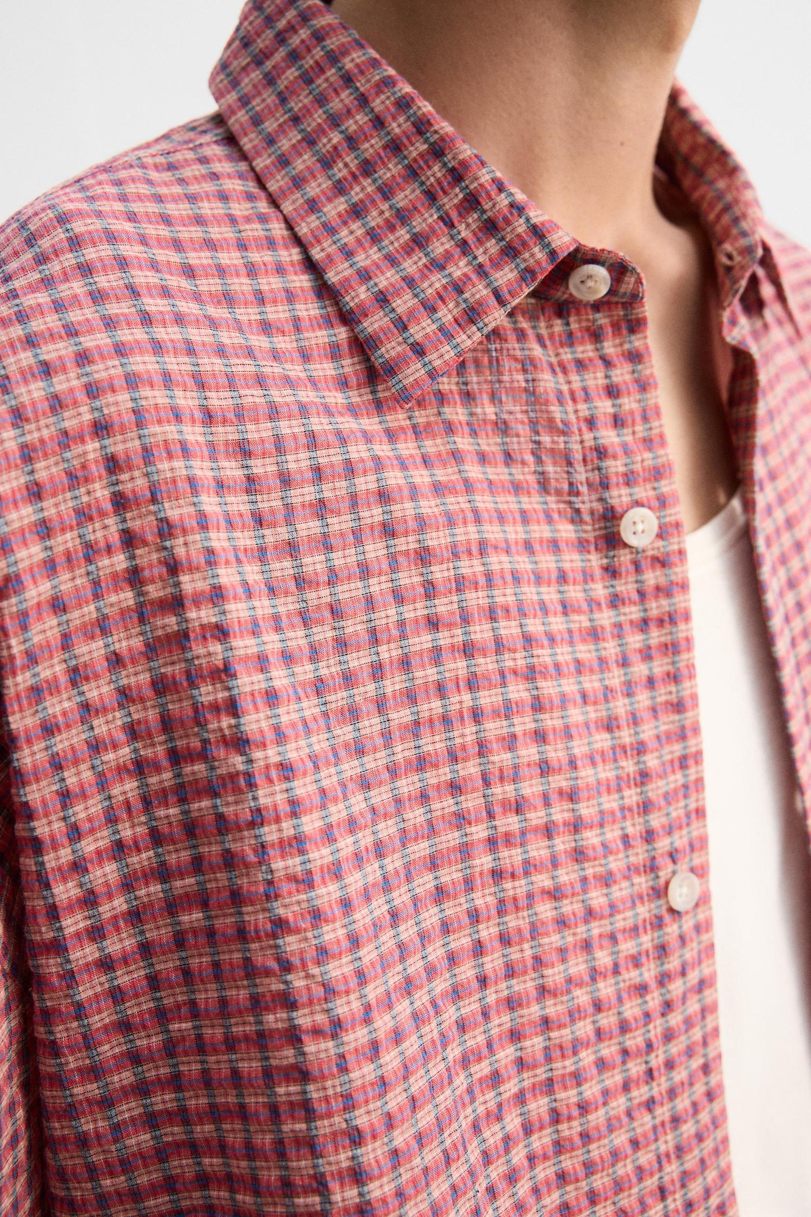 SEERSUCKER PLAID SHIRT Product Image