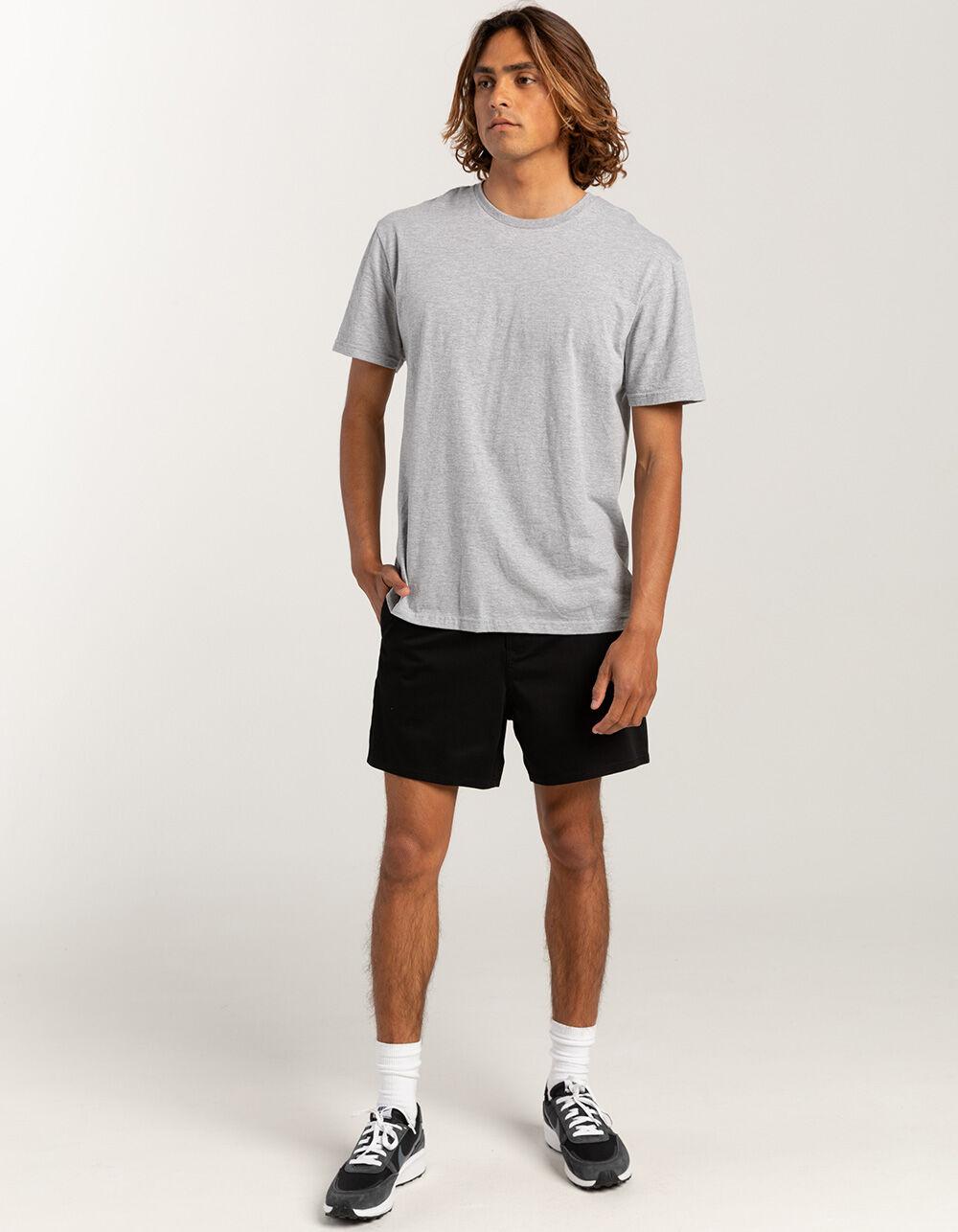 RSQ Mens Shorter 5'' Chino Shorts - BLACK Product Image